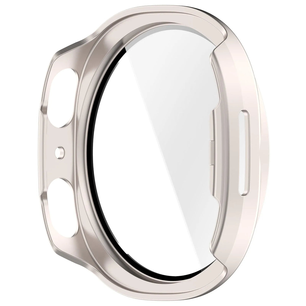 Funda con vidrio Samsung Galaxy Watch 8 - 40mm / 9 - 40mm (blanco estrella)