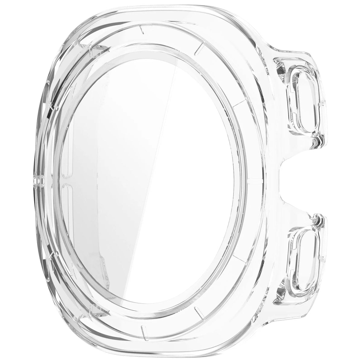 Funda rígida con cristal para Samsung Galaxy Watch Ultra 2 (transparente)