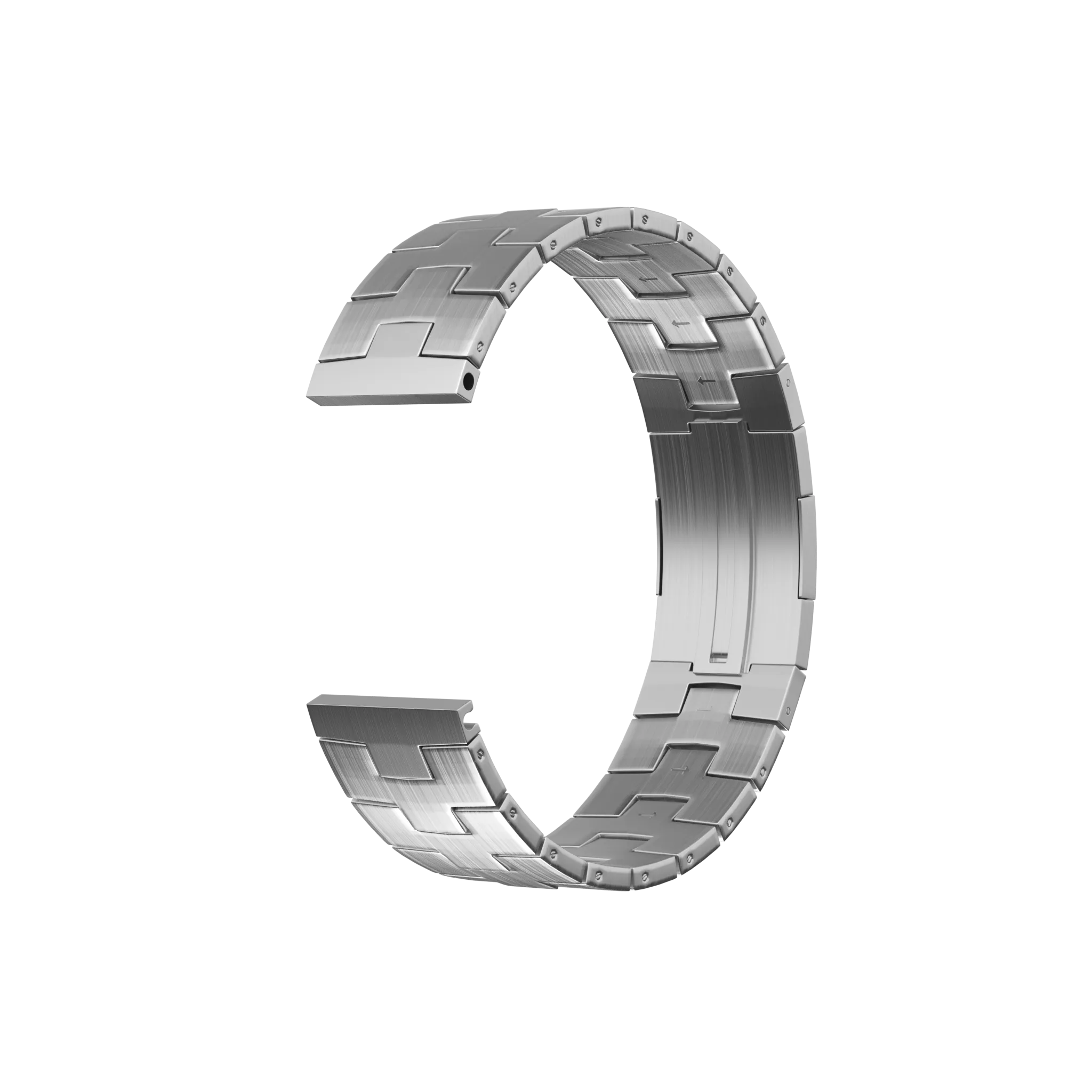 Correa titanio con hebilla plana Huawei Watch GT 6 46mm (plateado)