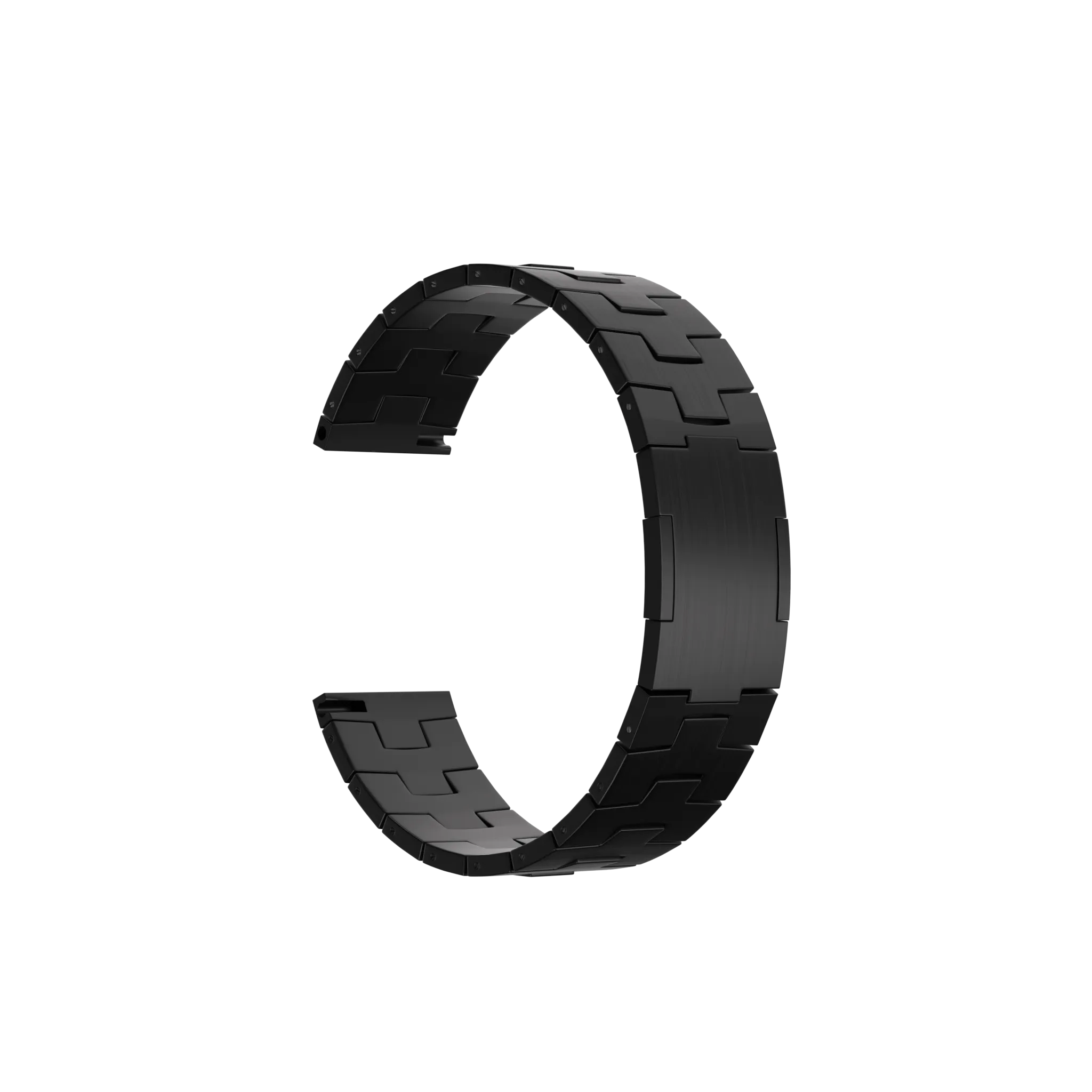 Correa titanio granulado (cierre plano) Gard Pro Health Smartwatch 2+ (negro)