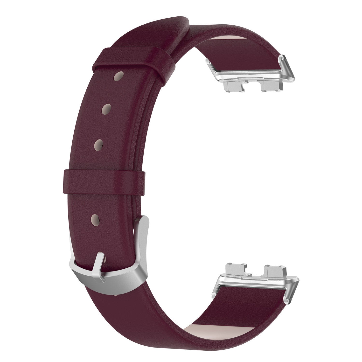 Correa cuero Huawei Band 10 (vino rojo)