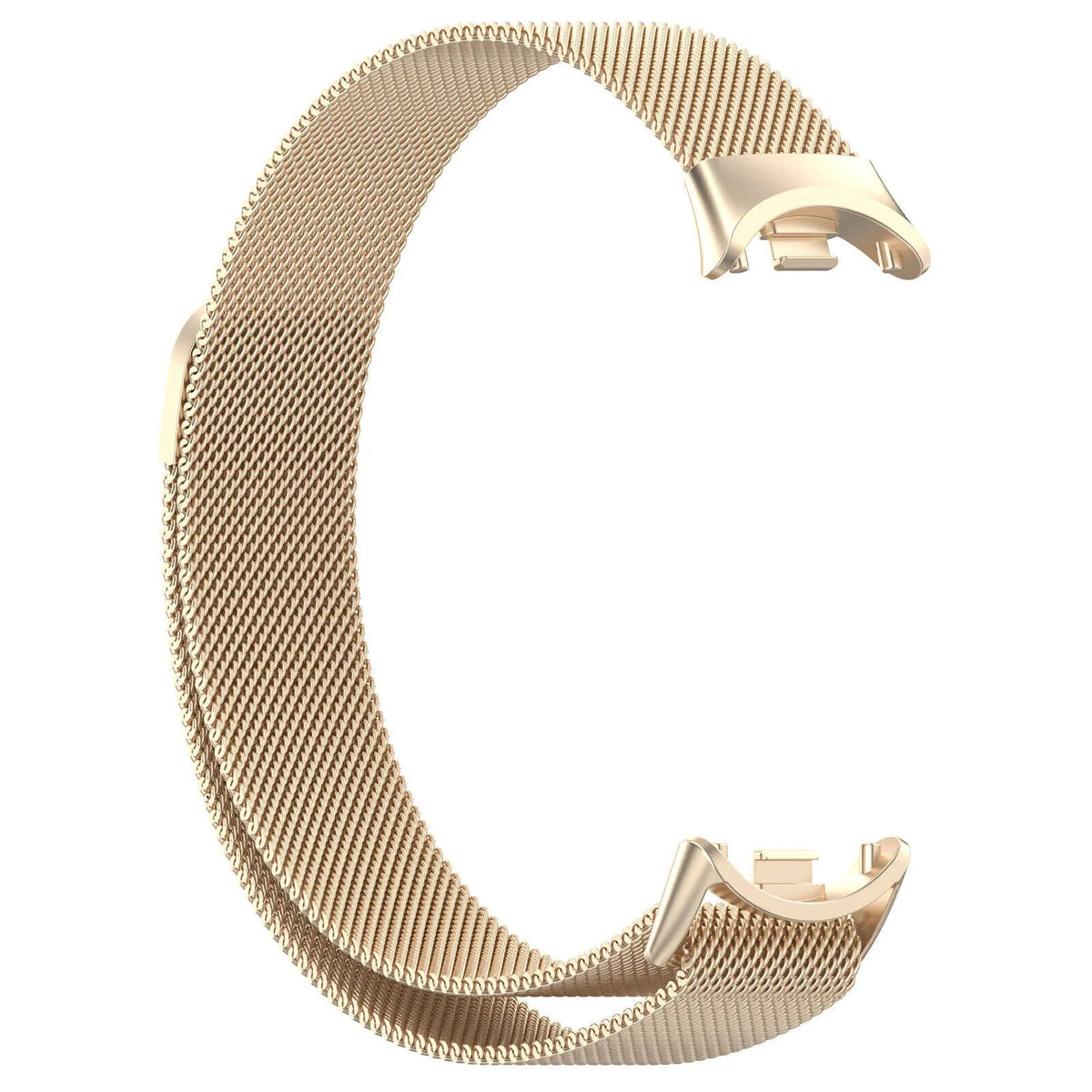 Milanese Strap, champagne, without a watch, 3/4 front view