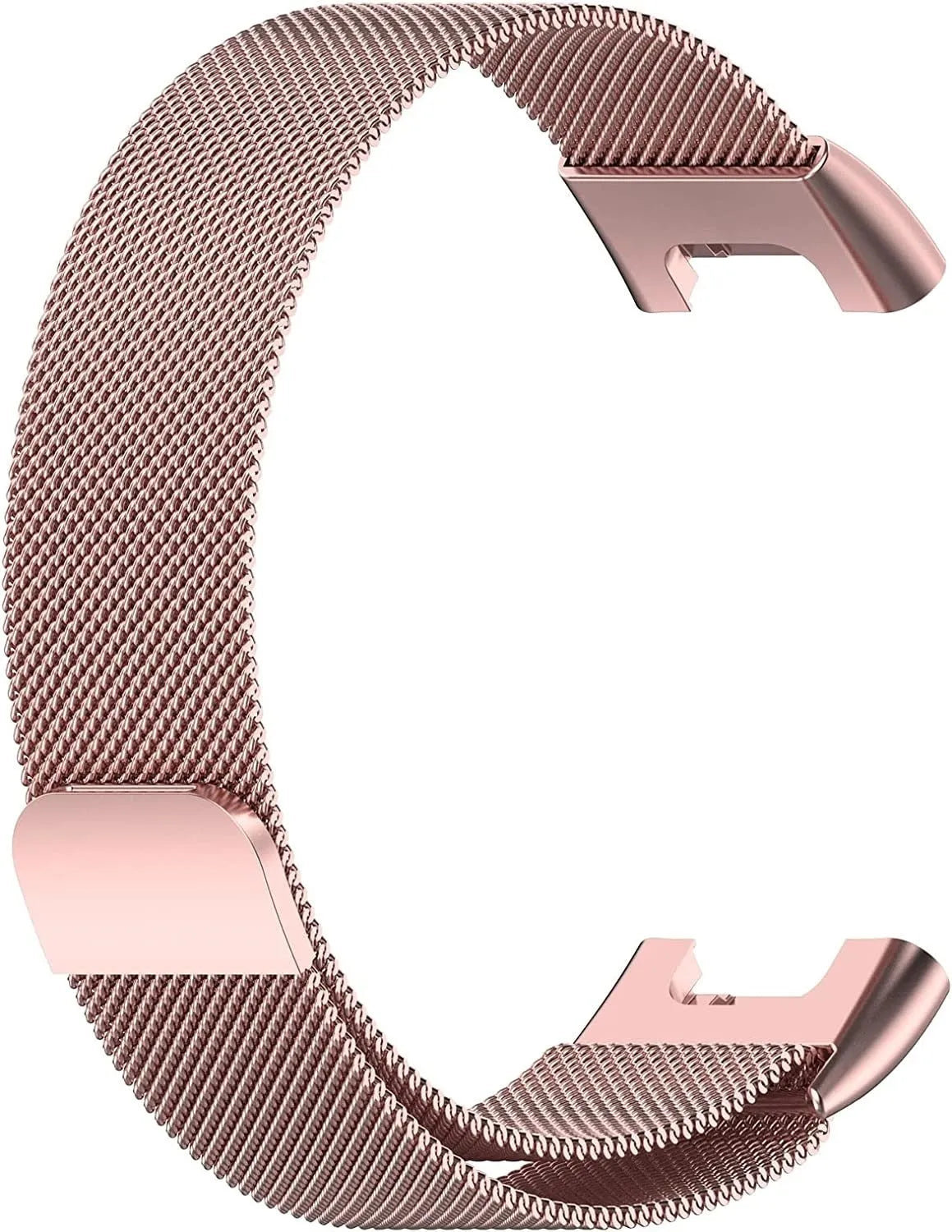 Milanese Strap, pink, without a watch, 3/4 front view