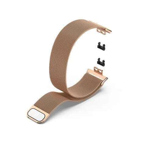 Milanese Strap, rose gold, without a watch, 3/4 rear view