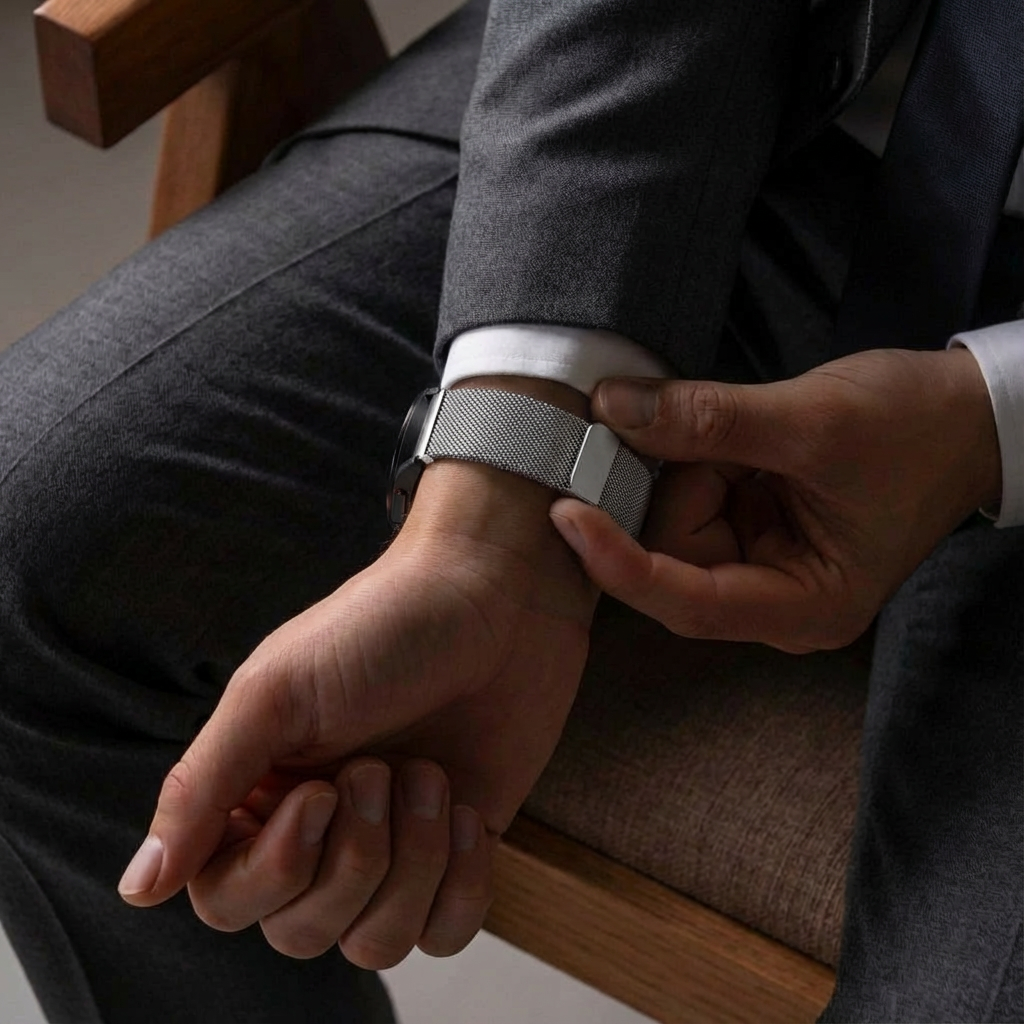 Bandz Samsung Galaxy Watch 6 - 40mm Milanese Loop Strap (Silver)