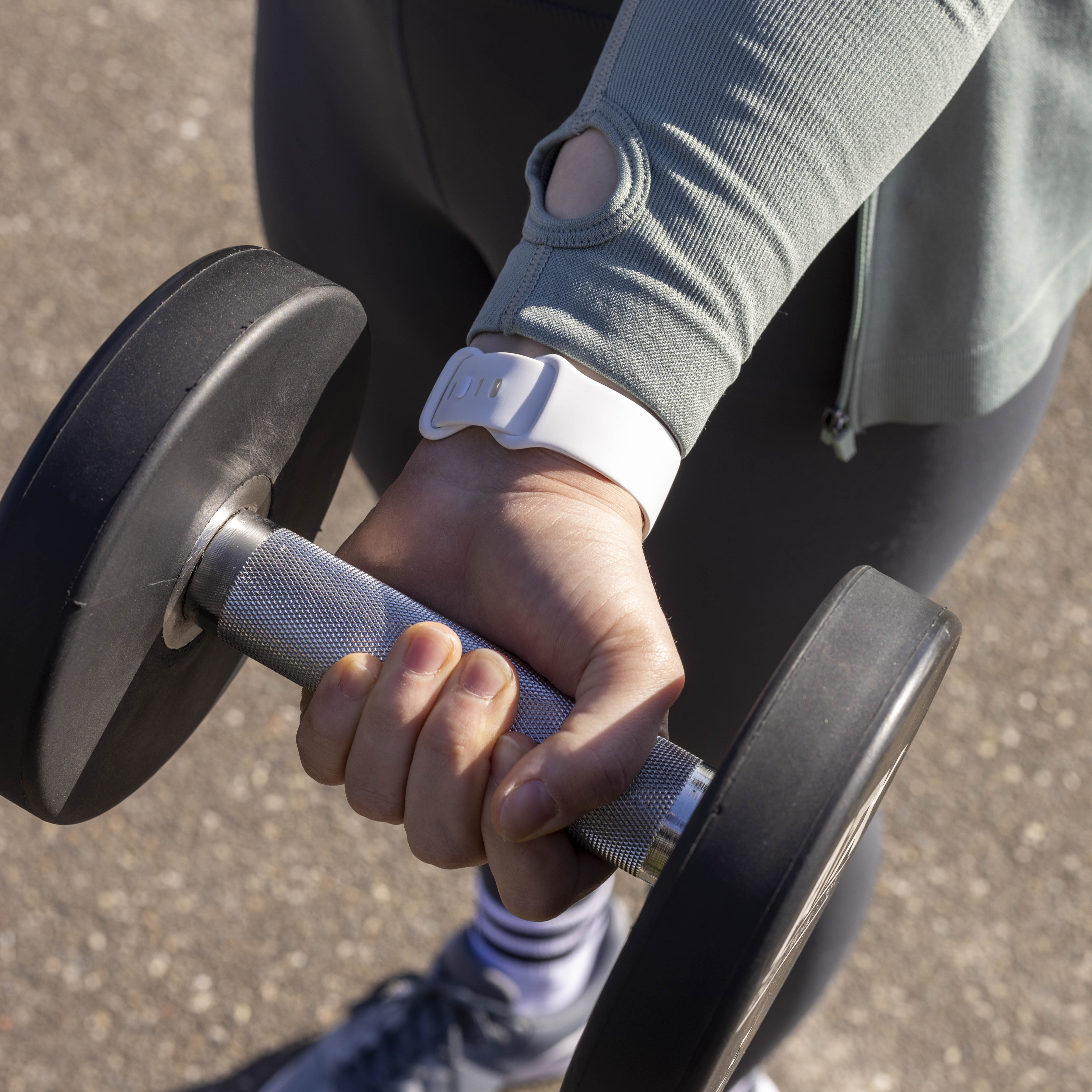 Correa silicona clásica Fitbit Sense 2 (blanco)