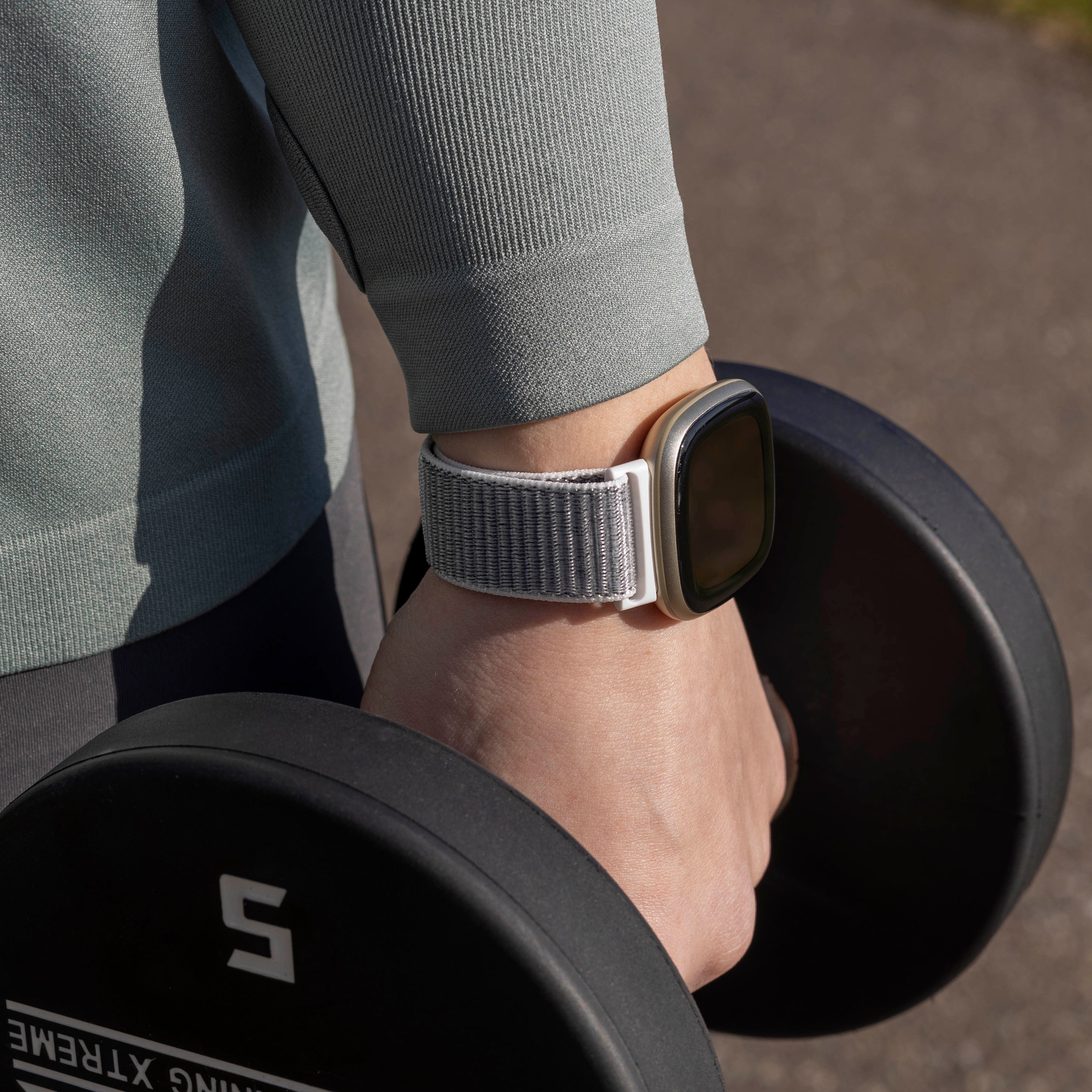 Correa nylon Fitbit Sense (concha marina)