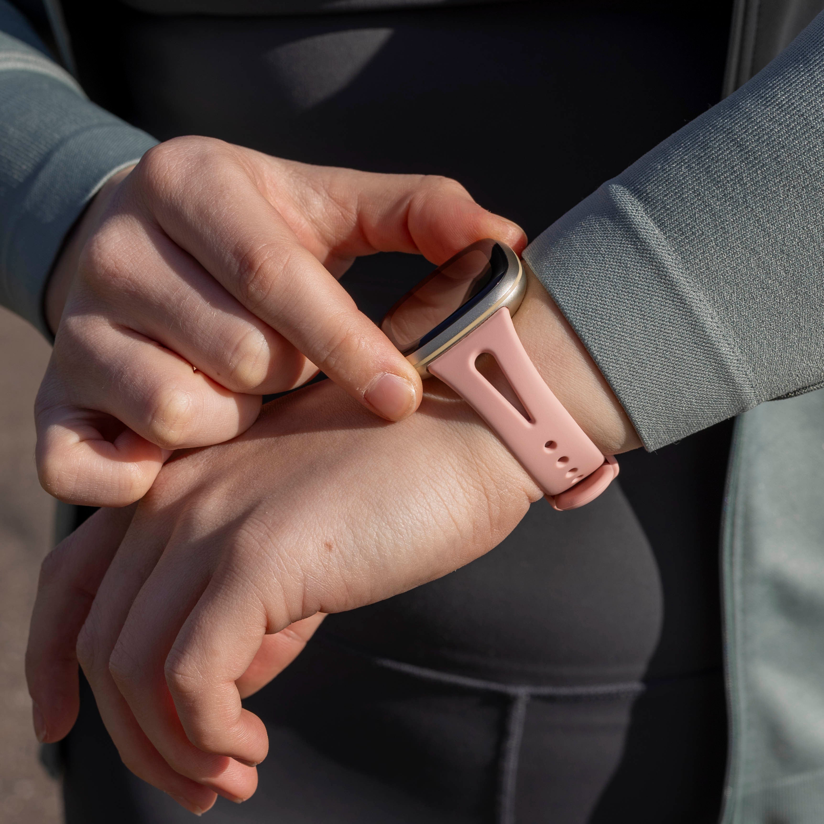 Correa silicona de lujo Fitbit Sense (rosa)