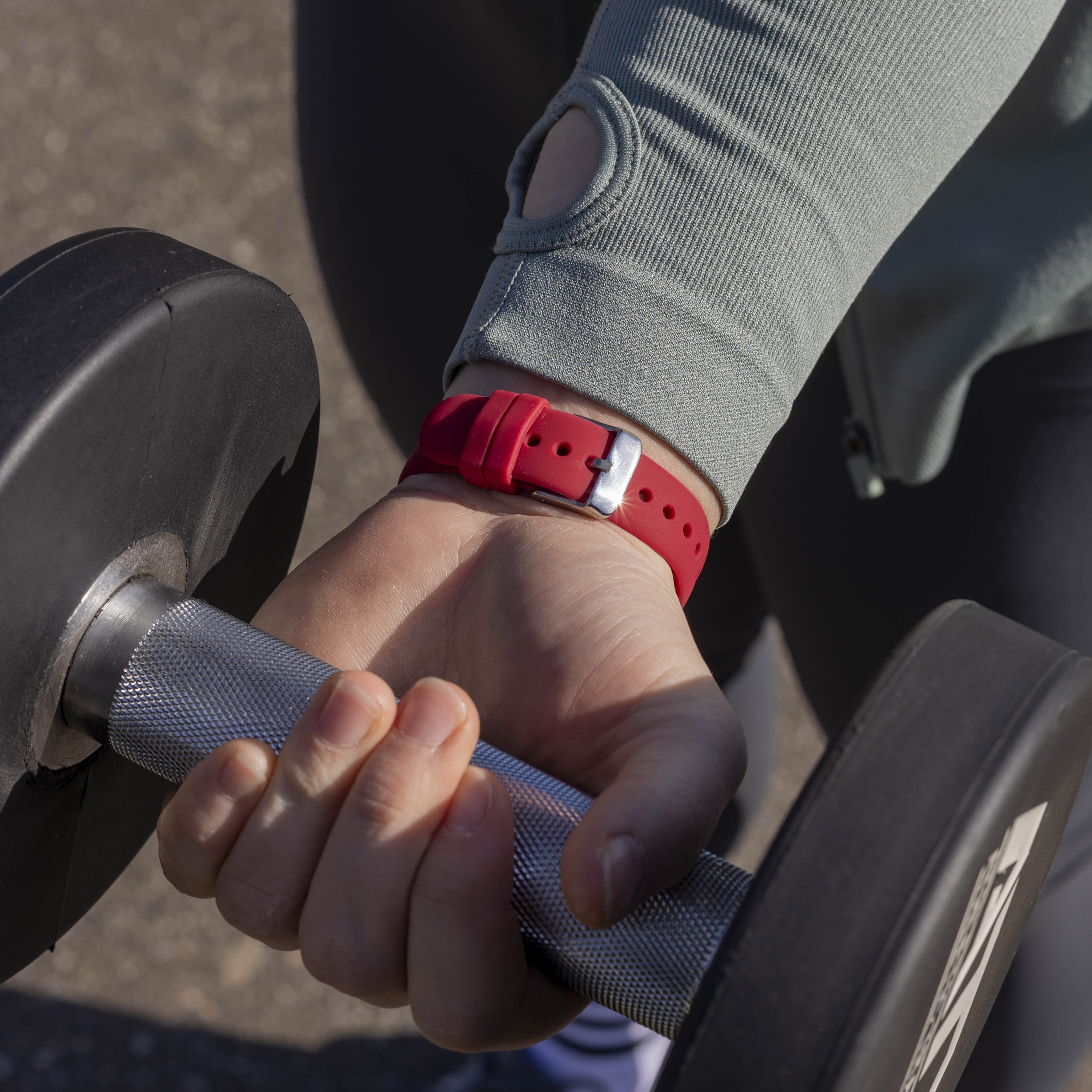Correa silicona lujo Fitbit Versa 4 (rosa-rojo)