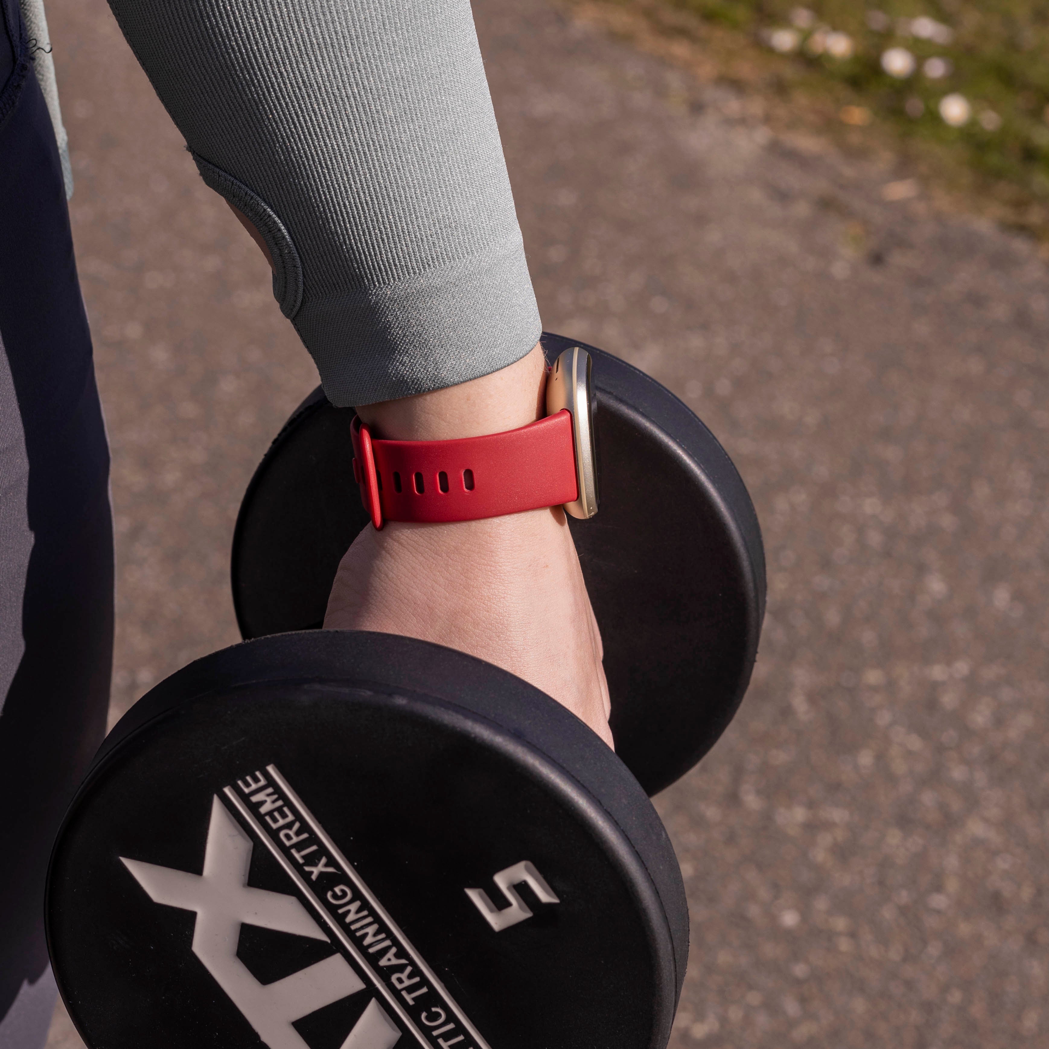 Correa silicona clásica Fitbit Versa 3 (vino rojo)