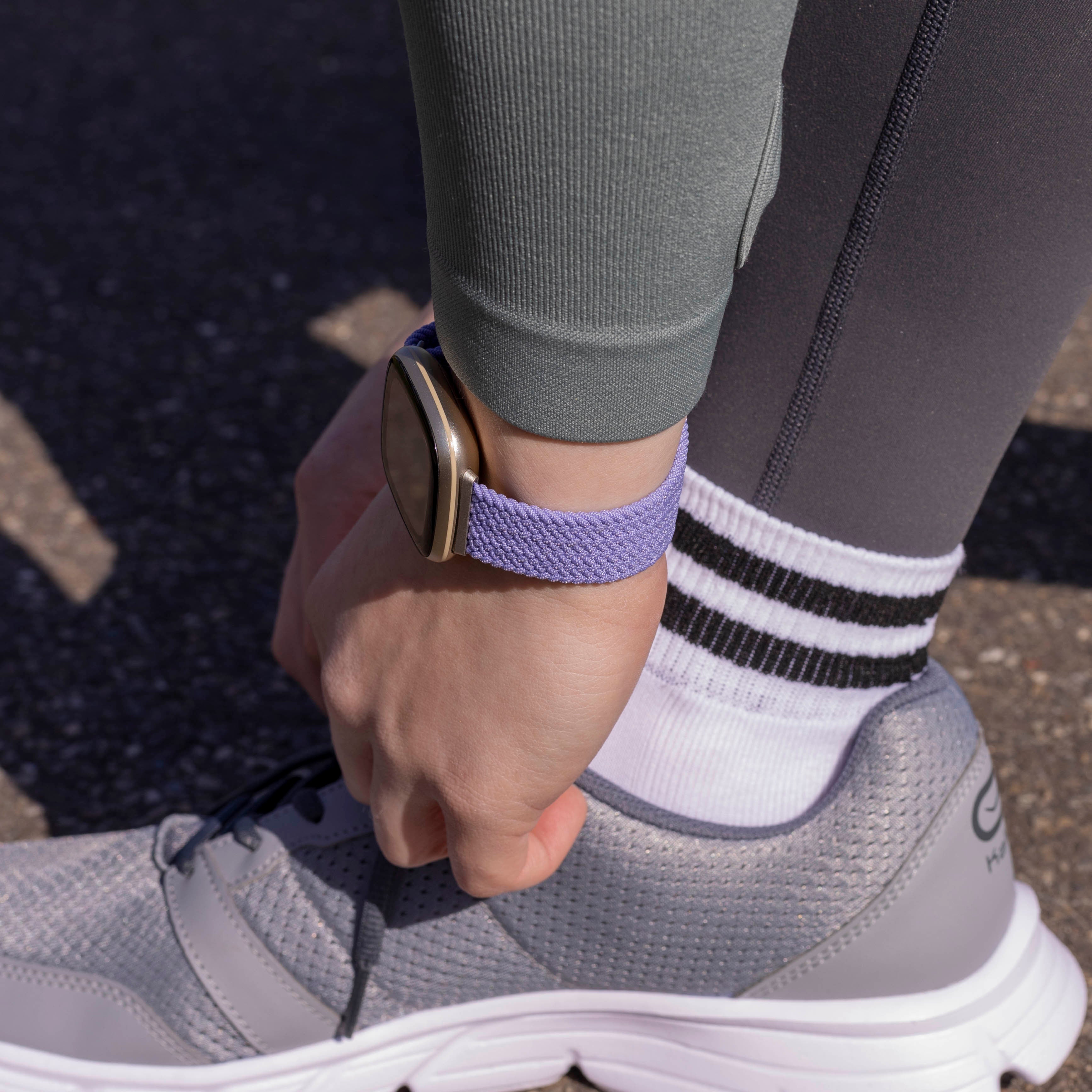 Fitbit Sense Adjustable Braided Strap (Lila)