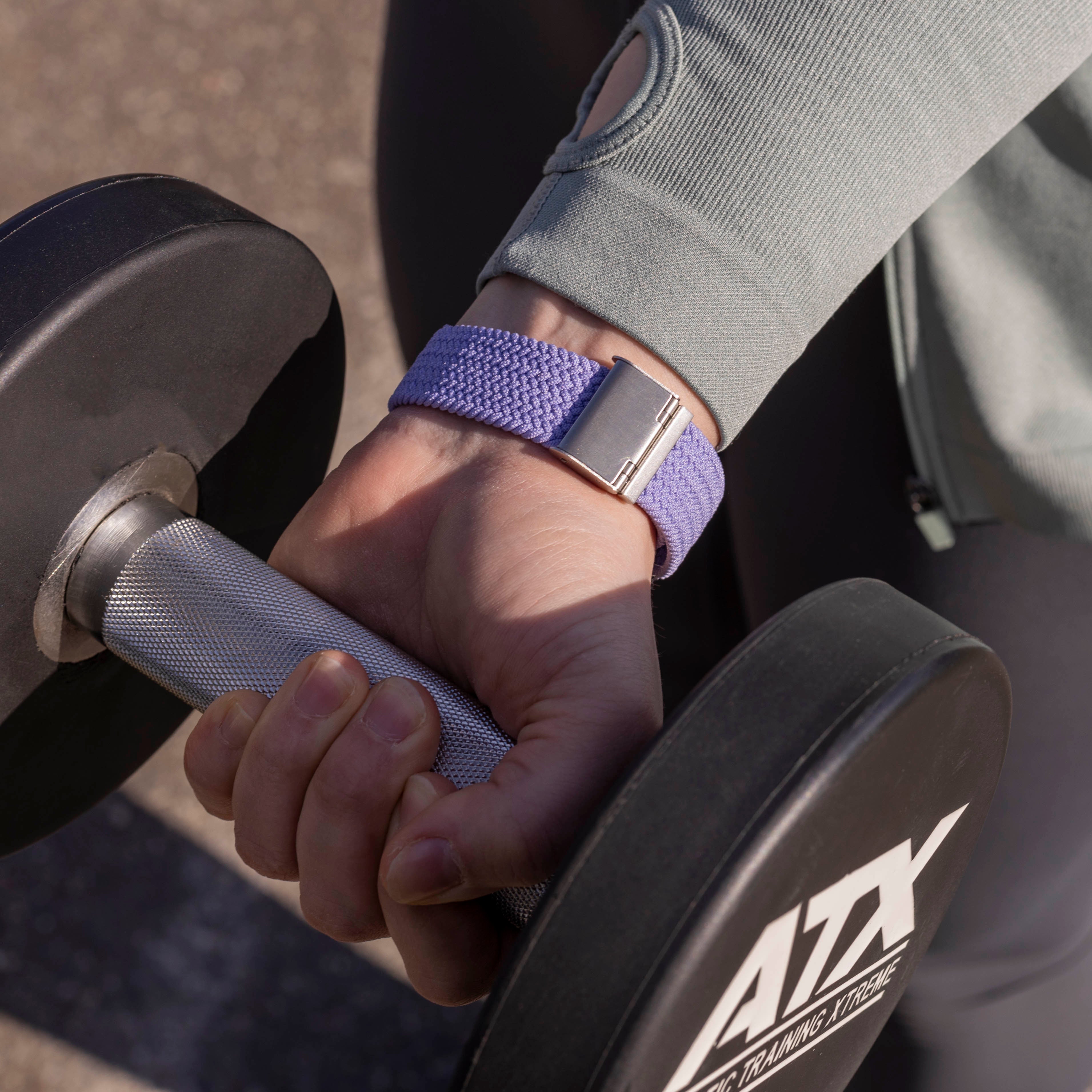 Correa trenzada ajustable Fitbit Versa 3 (lila)