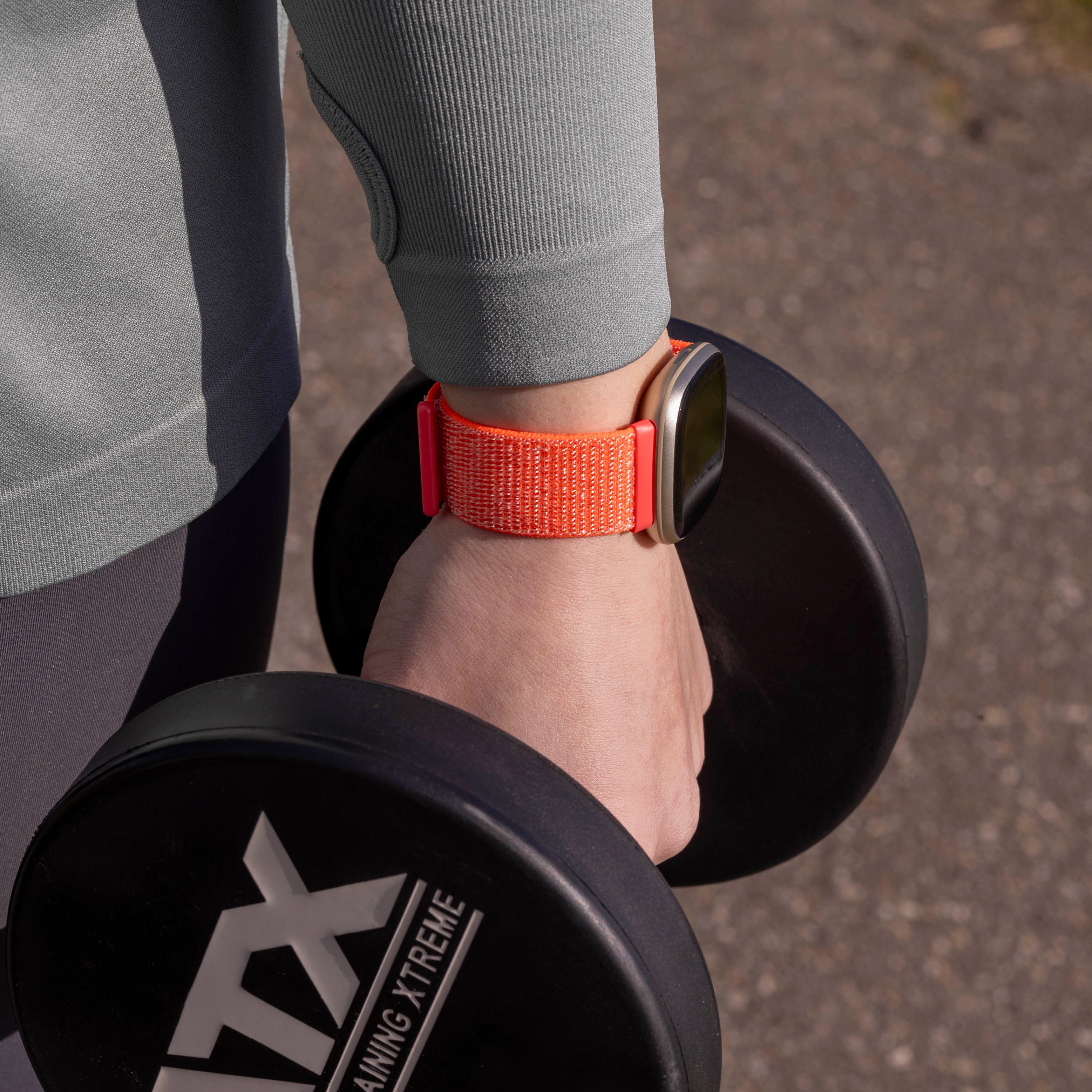 Correa nylon Fitbit Versa 3 (naranja)