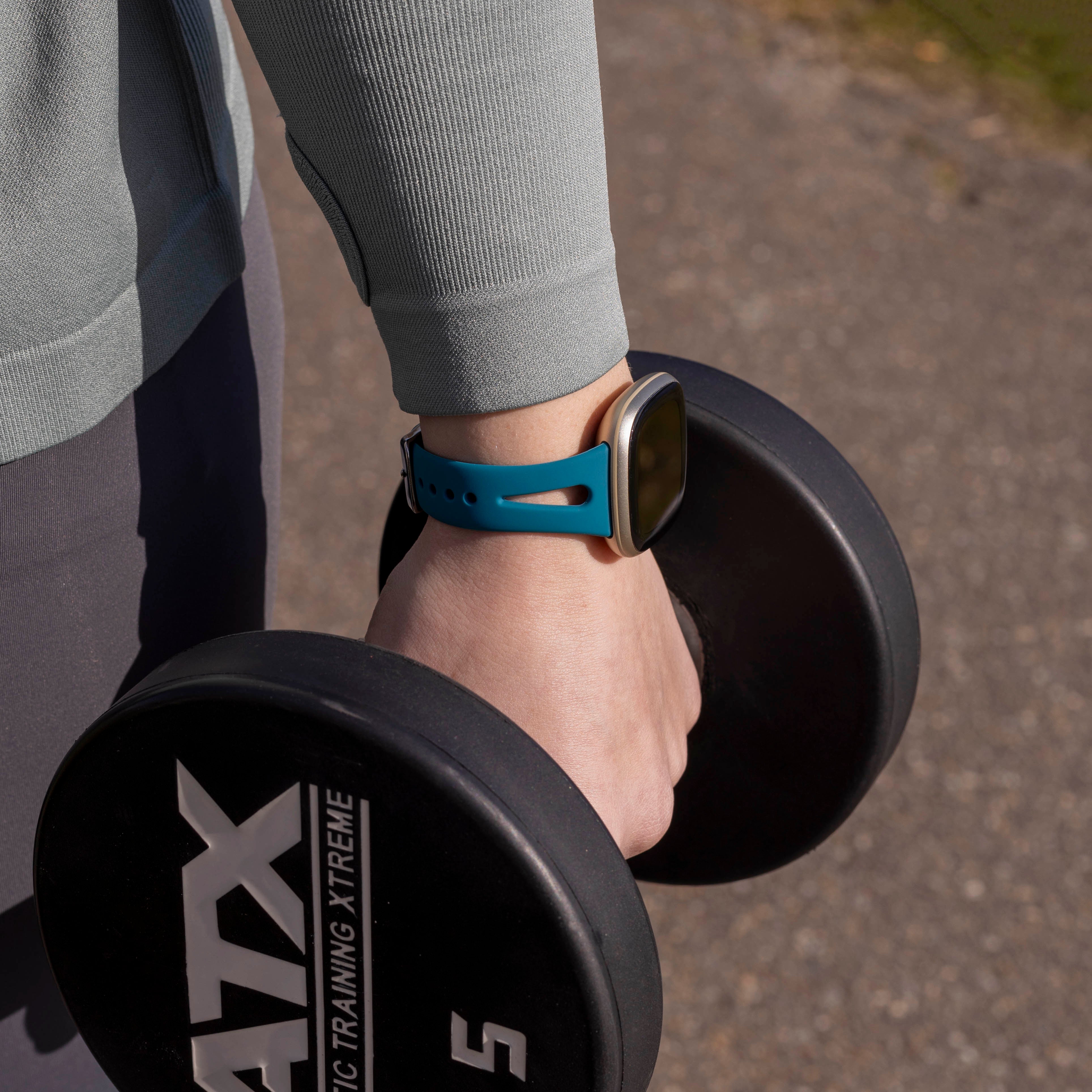 Fitbit Versa 3 Luxury Silicone Strap (Greenblue)