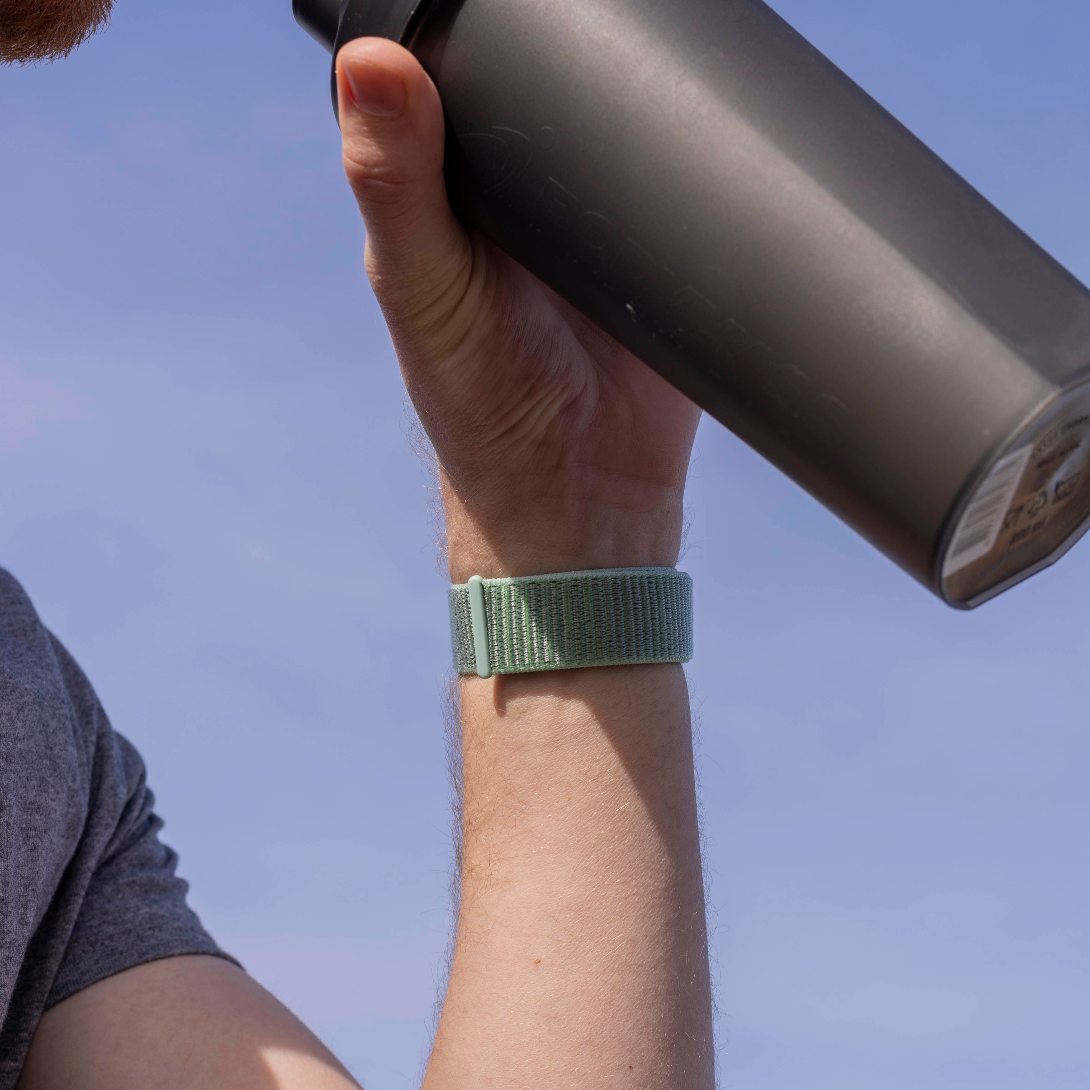 Correa nylon Fitbit Versa 3 (verde menta)