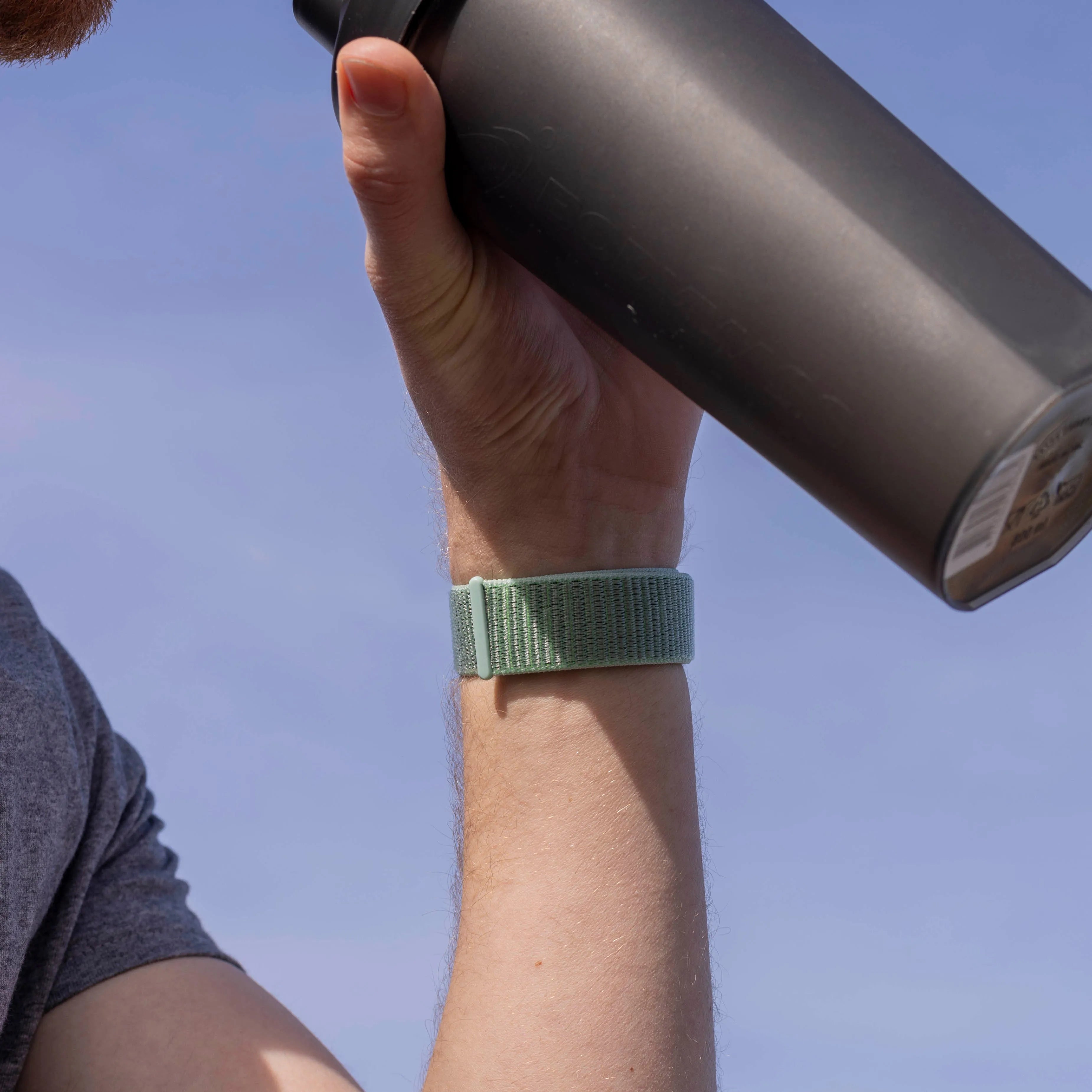 Correa nylon Fitbit Sense (verde menta)