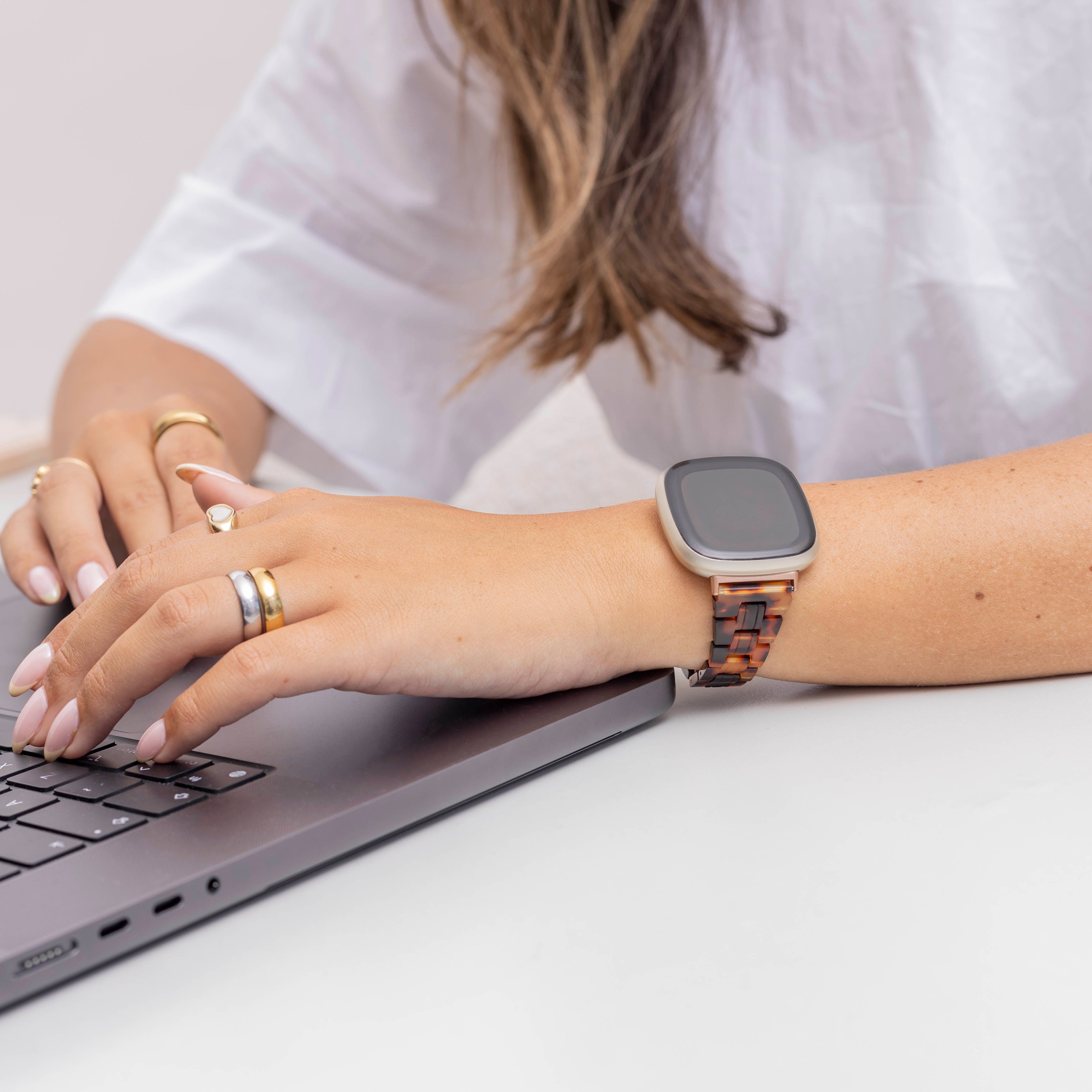 Fitbit Sense Resin Strap (Lava)