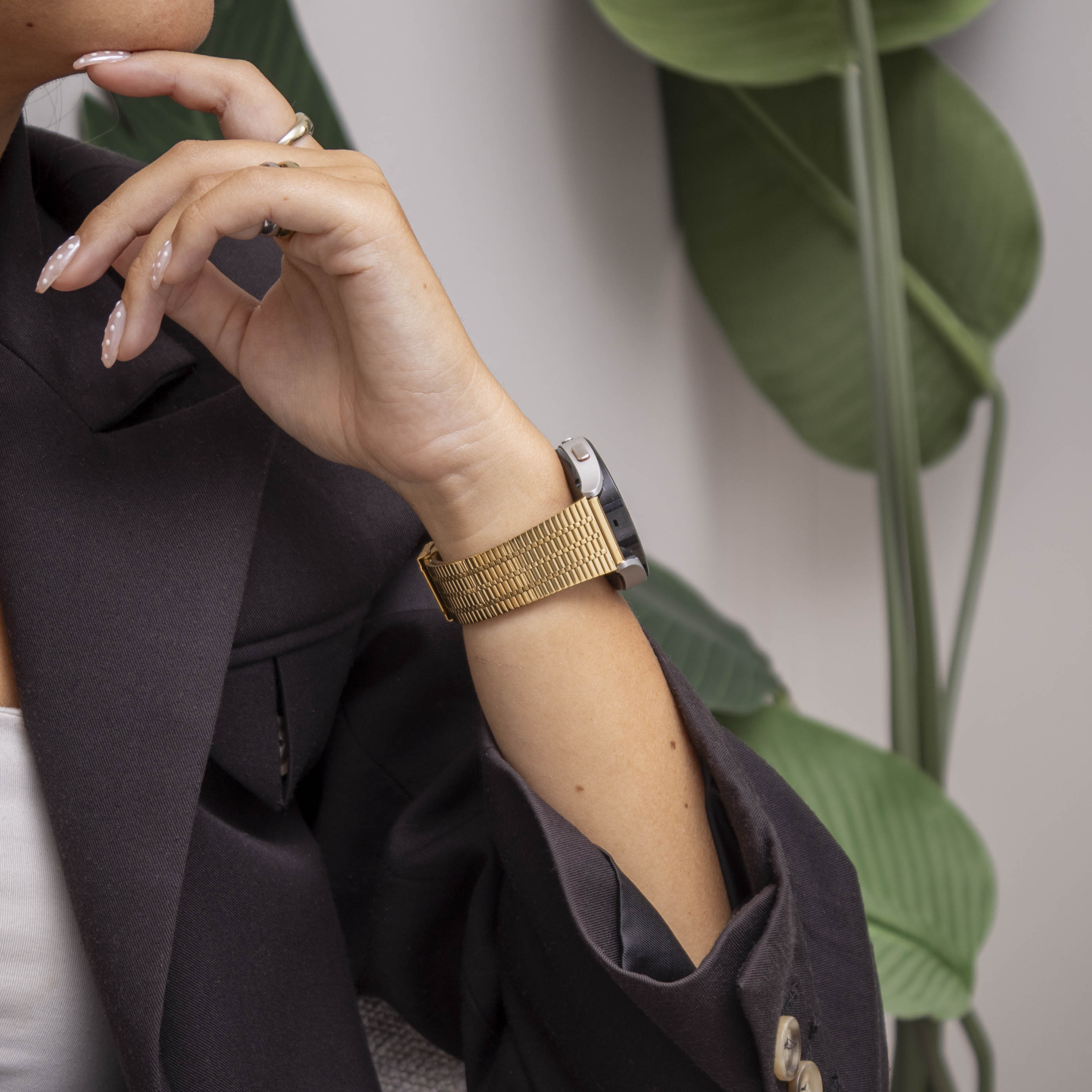 Correa acero inoxidable Galaxy Watch 5 Pro (dorado)