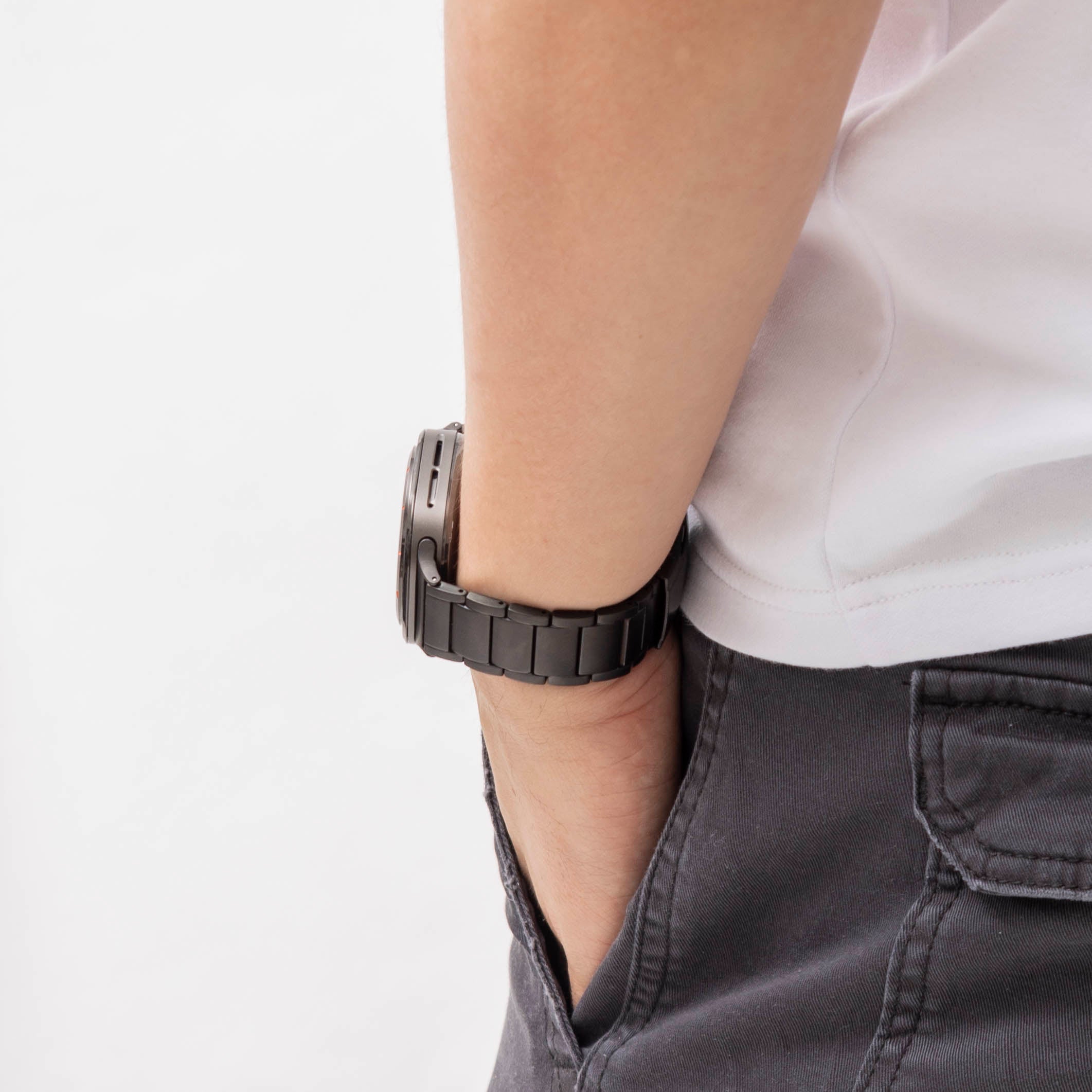 Bandz Samsung Galaxy Watch Ultra Titanium Strap 'Classic' (Black)