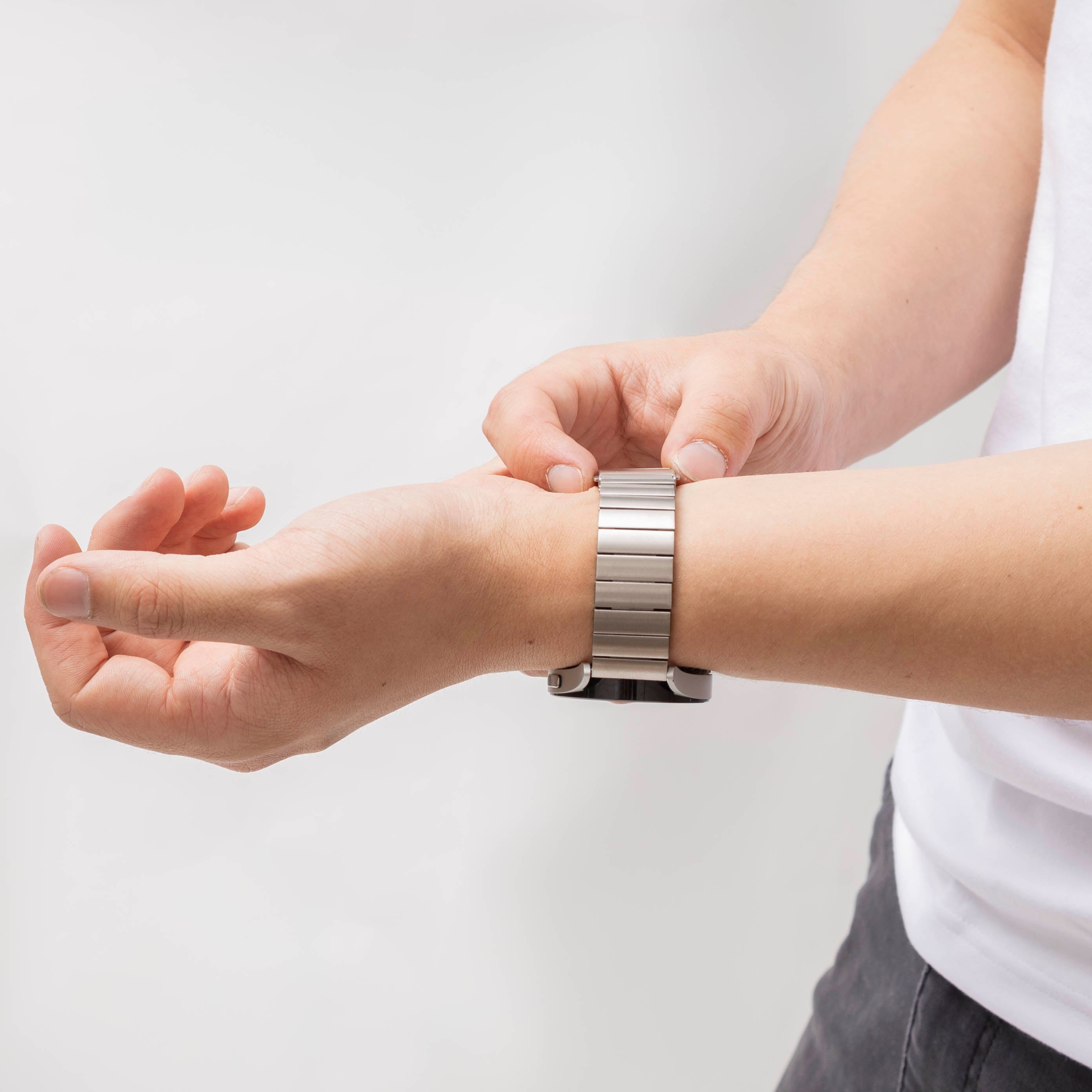 Correa metálica Samsung Galaxy Watch 5 Pro (plata)