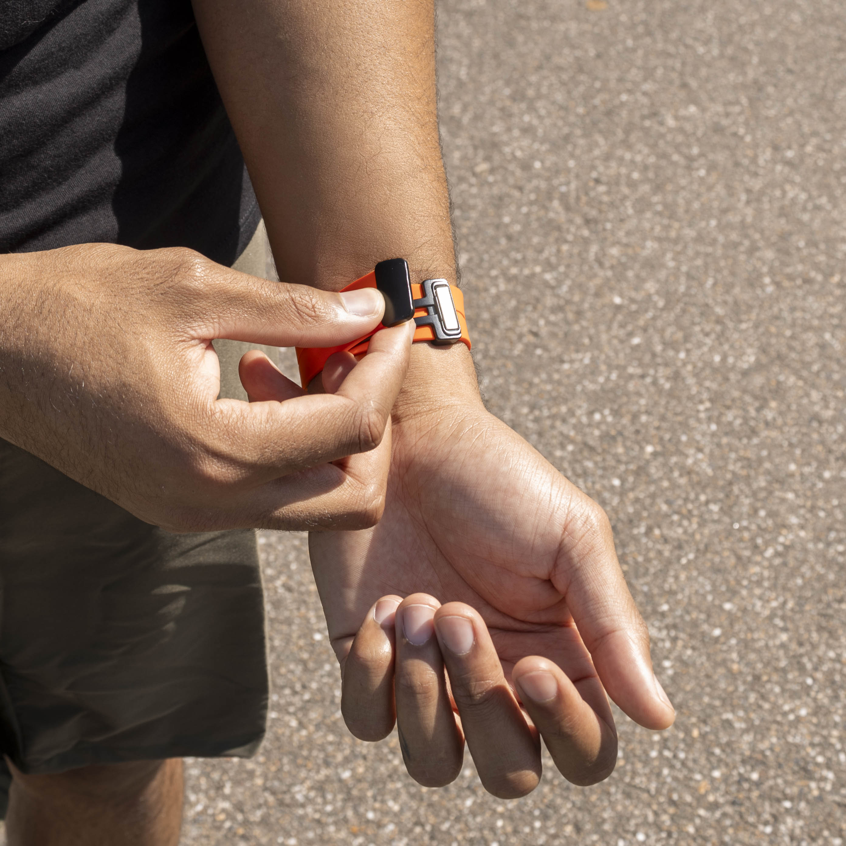 Correa silicona con hebilla Samsung Galaxy Watch 8 - 40mm (naranja)