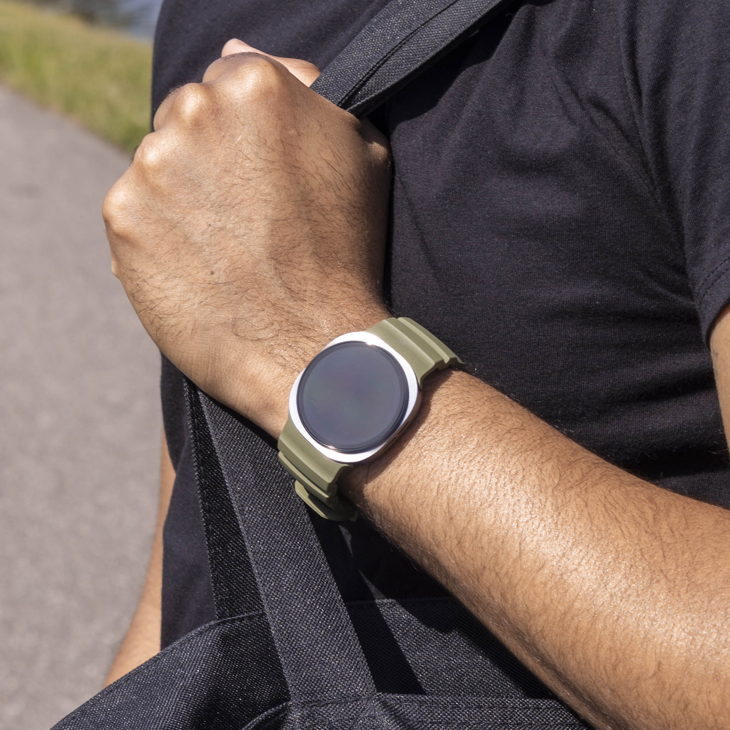 Correa silicona Extreme Samsung Galaxy Watch 8 - 44mm (verde militar)