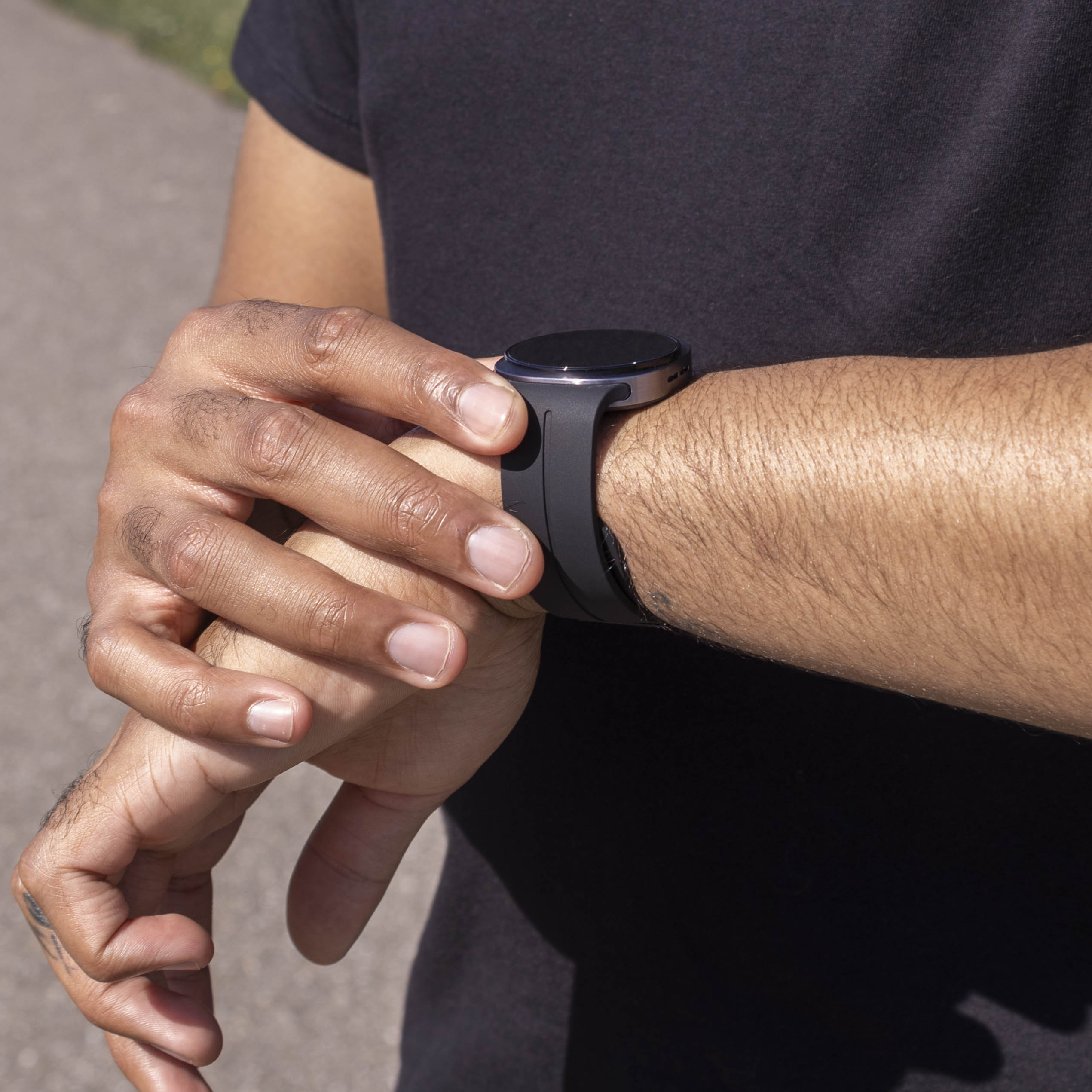 Correa silicona con hebilla Samsung Galaxy Watch 8 - 44mm (negro)