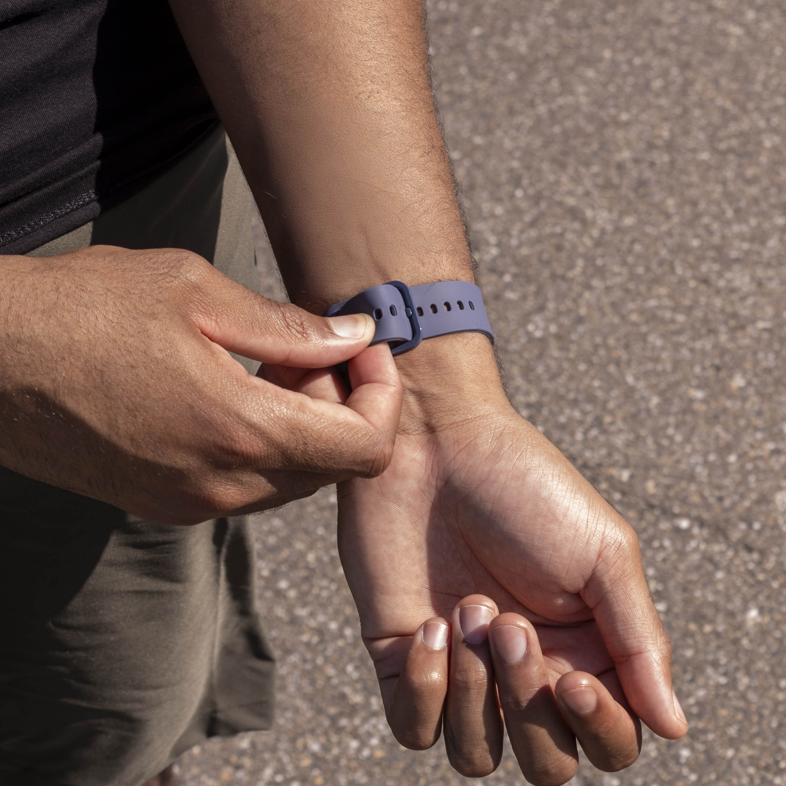 Correa silicona Samsung Galaxy Watch 8 - 44mm (azul/gris)