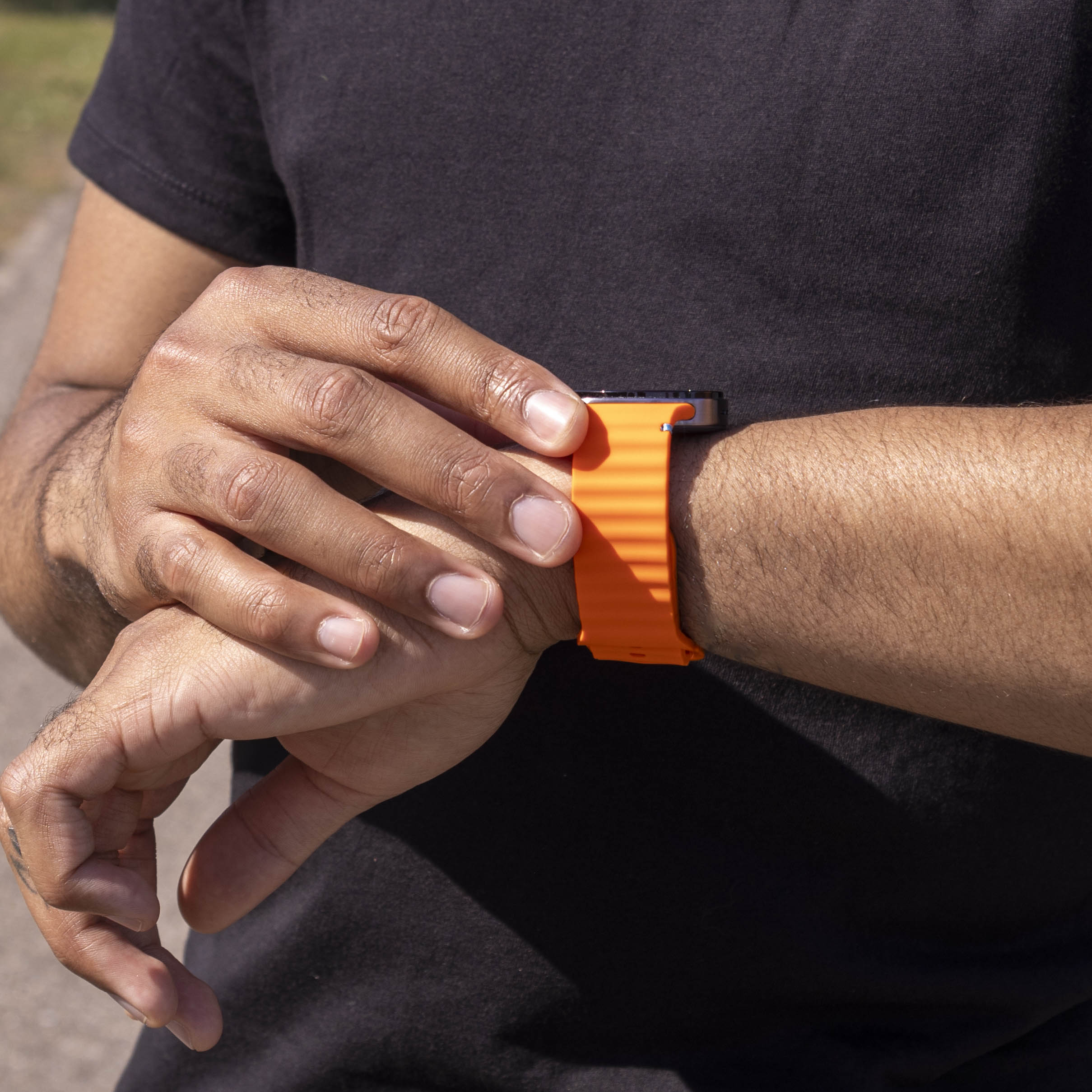 Correa silicona Wave Samsung Galaxy Watch 8 - 40mm (naranja)