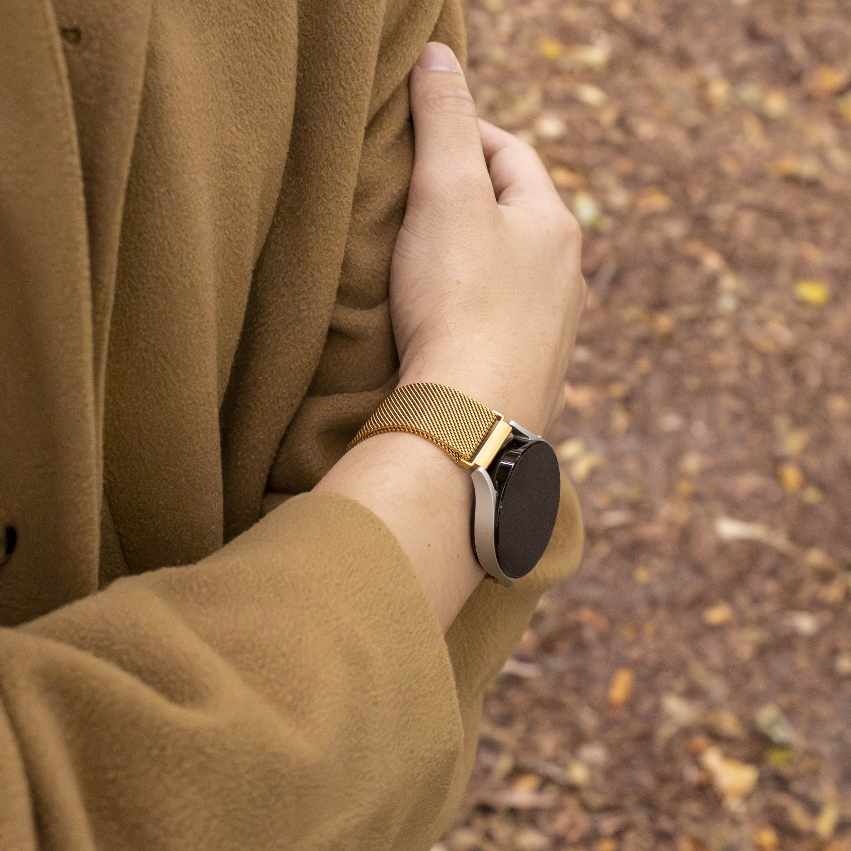 Correa milanesa Samsung Galaxy Watch 4 Classic 46mm (oro)