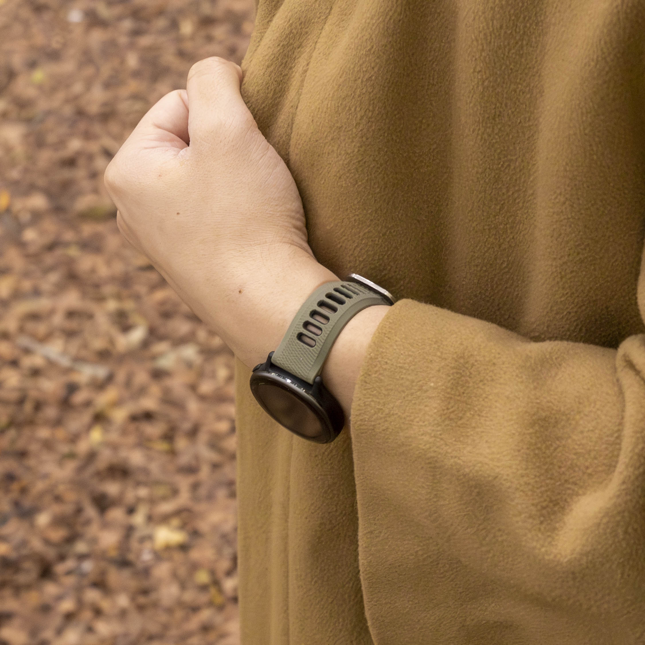 Correa deportiva con hebilla Garmin Vivomove HR (verde/negro)