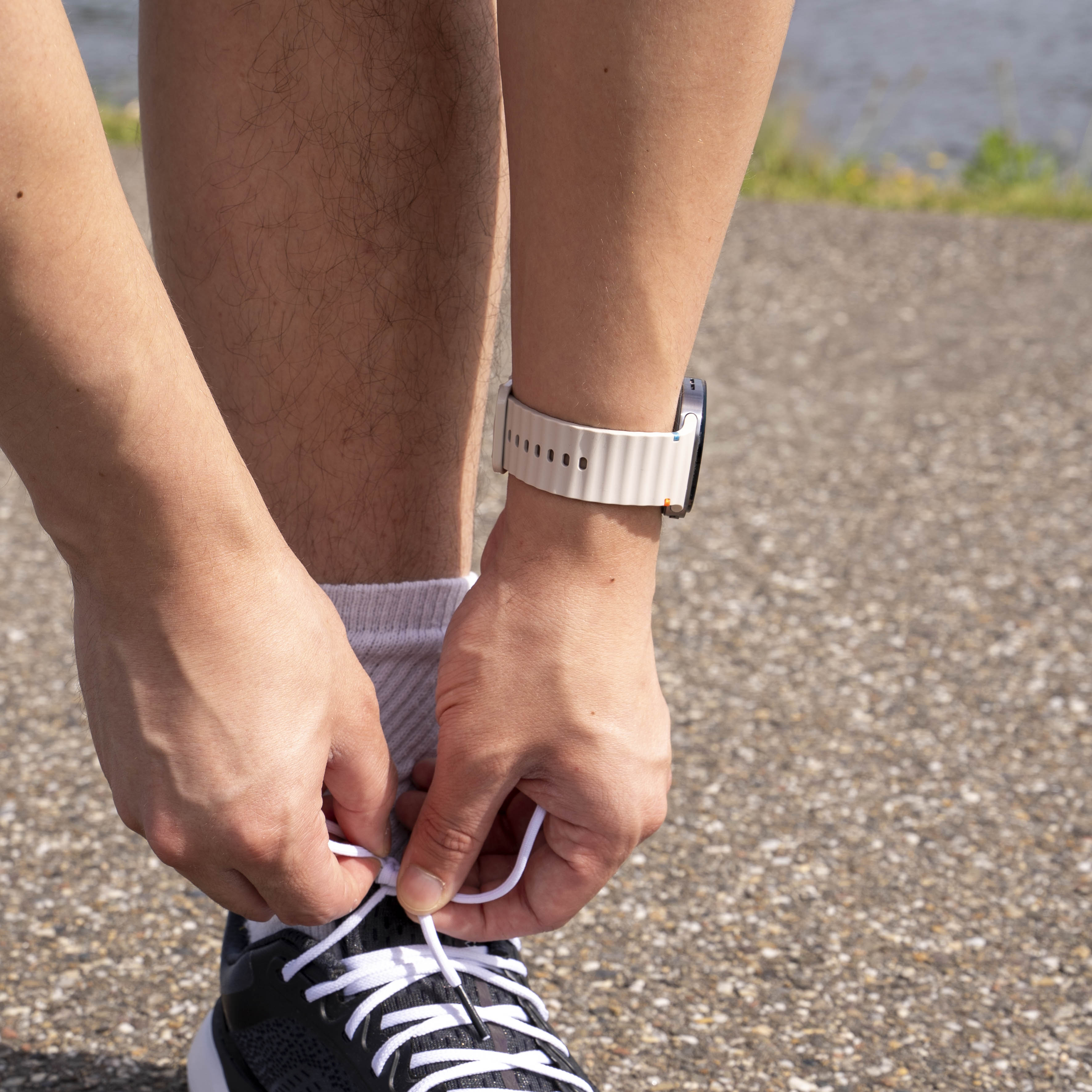 Correa silicona Wave Samsung Galaxy Watch 8 - 44mm (blanco estrella)