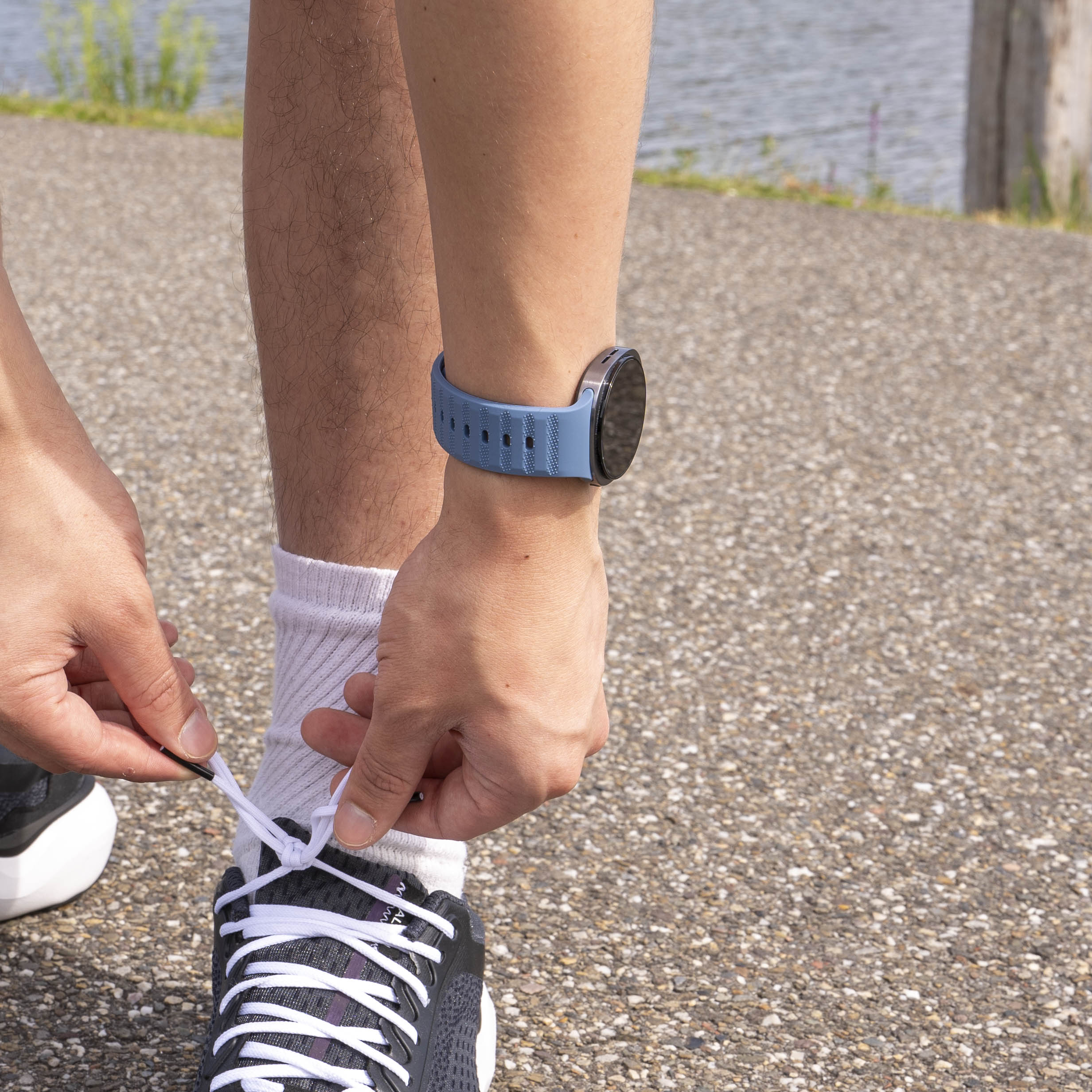 Correa silicona Outdoor Samsung Galaxy Watch 8 - 40mm (gris/azul)