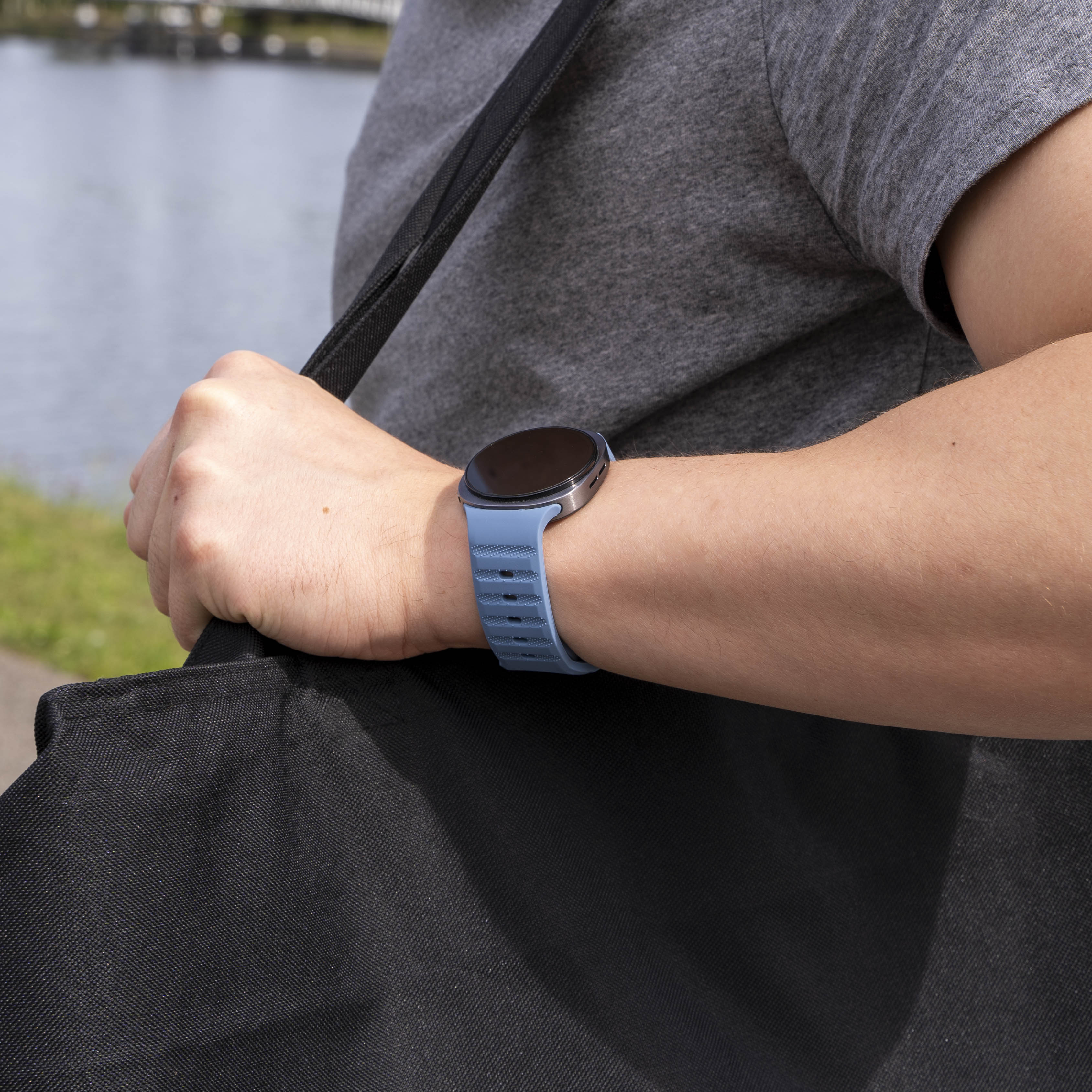 Correa silicona Outdoor Samsung Galaxy Watch 8 - 40mm (gris/azul)