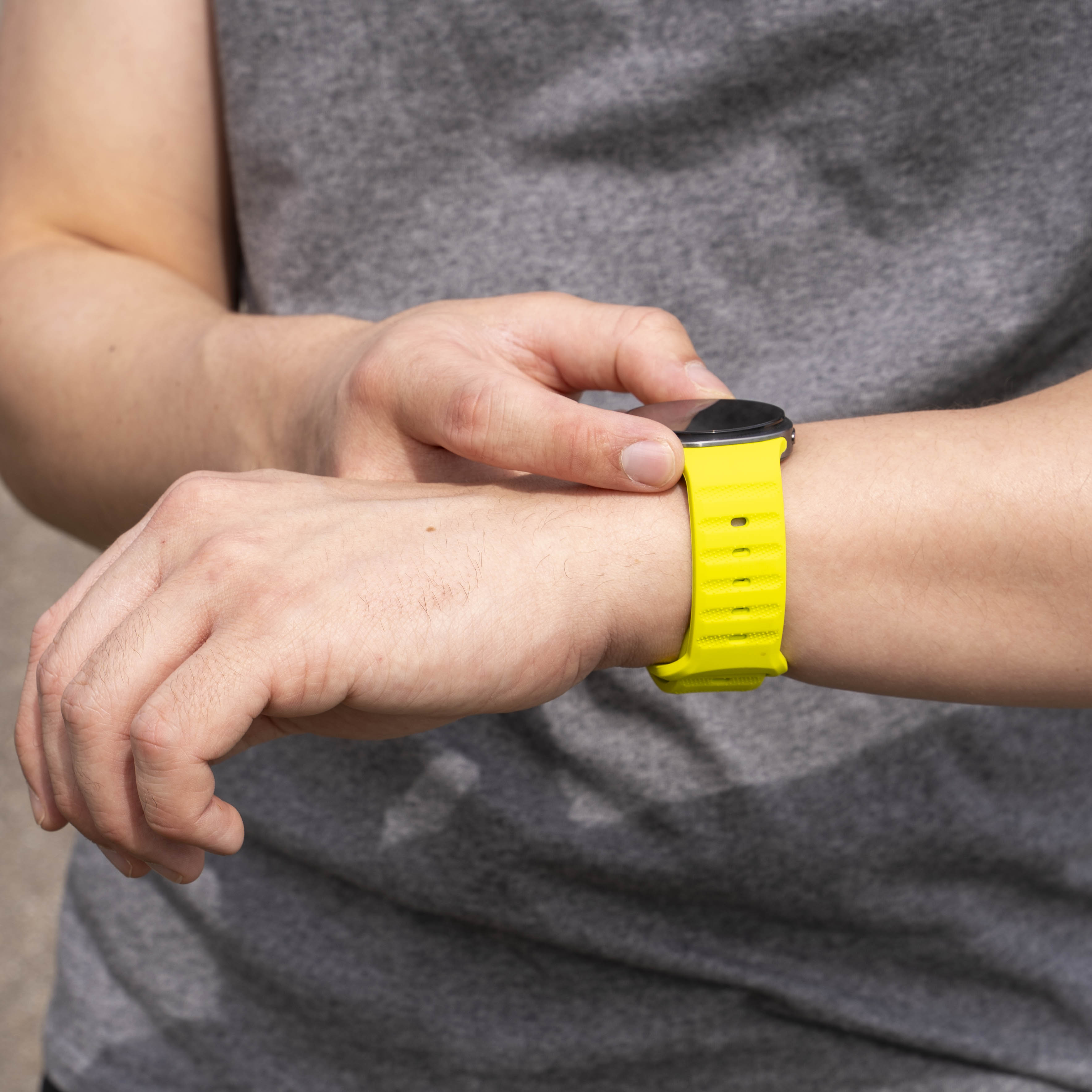 Correa silicona Outdoor Samsung Galaxy Watch 8 Classic (lima)