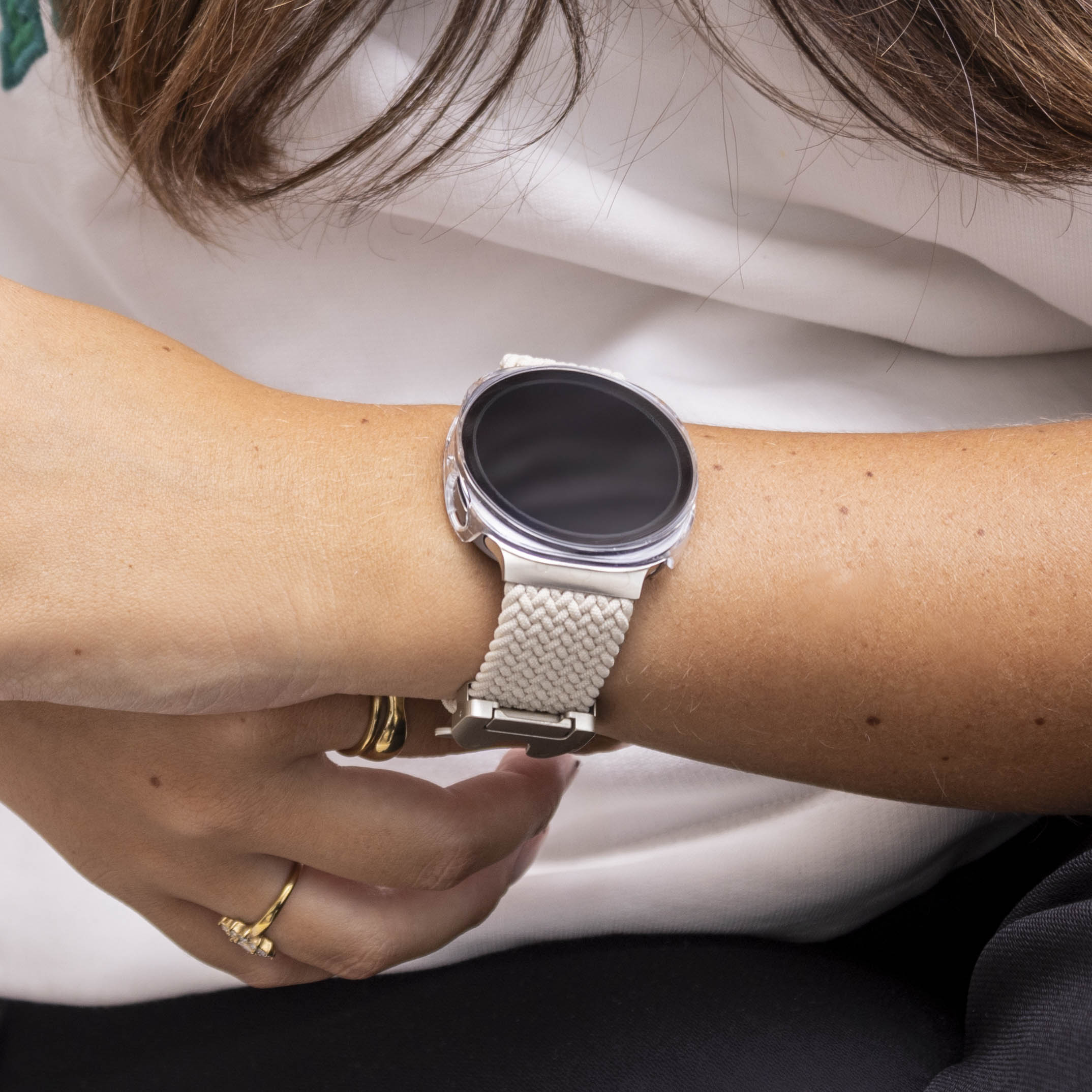 Funda con vidrio Samsung Galaxy Watch 8 - 44mm (transparente)