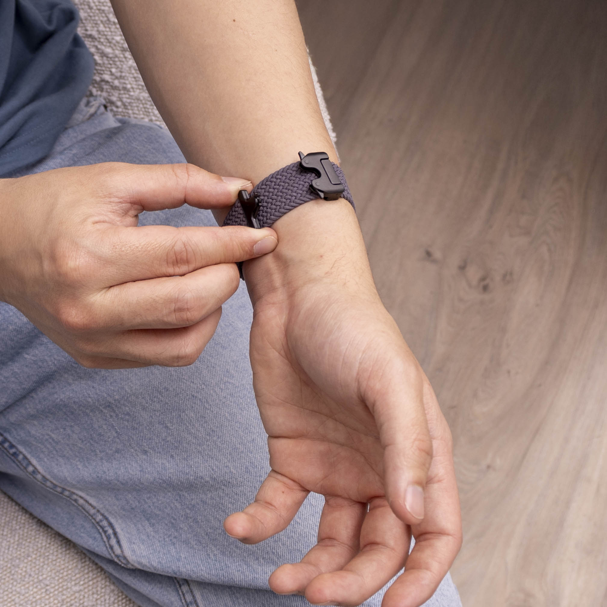 Correa tejida con hebilla Samsung Galaxy Watch 8 - 40mm (gris oscuro)