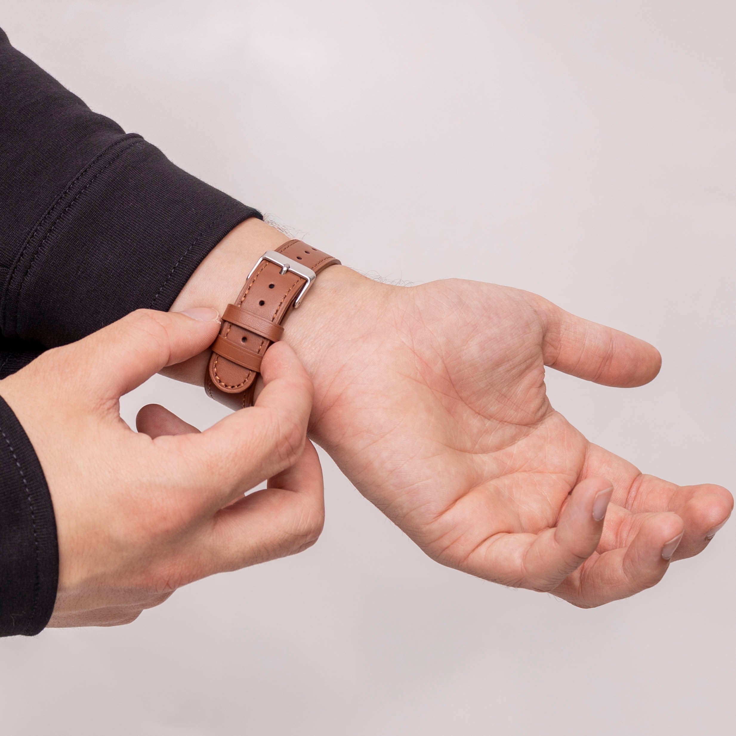 Samsung Galaxy Watch 8 Classic Modern Leather Strap (Brown)