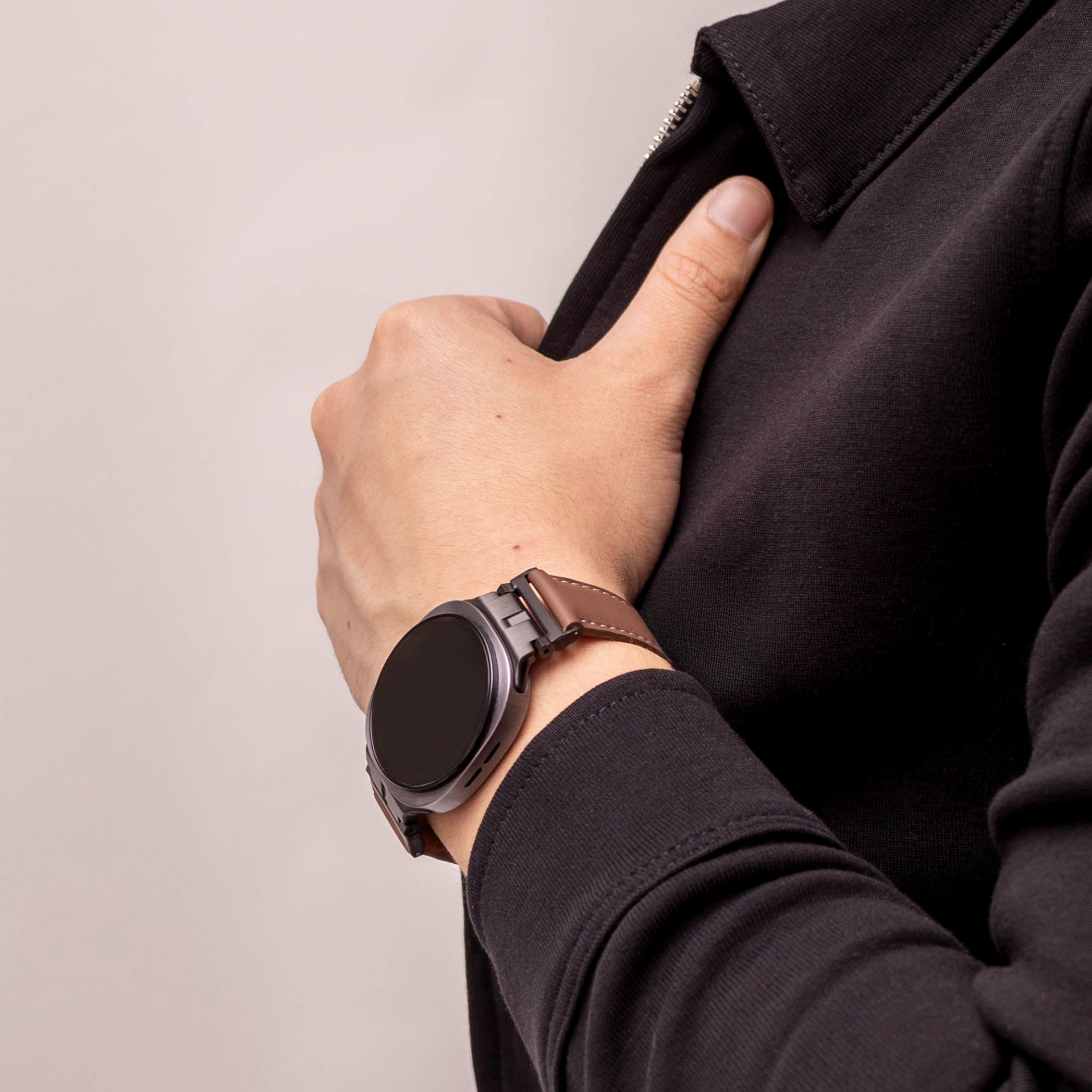 Correa cuero Premium Samsung Galaxy Watch 8 - 44mm (marrón)