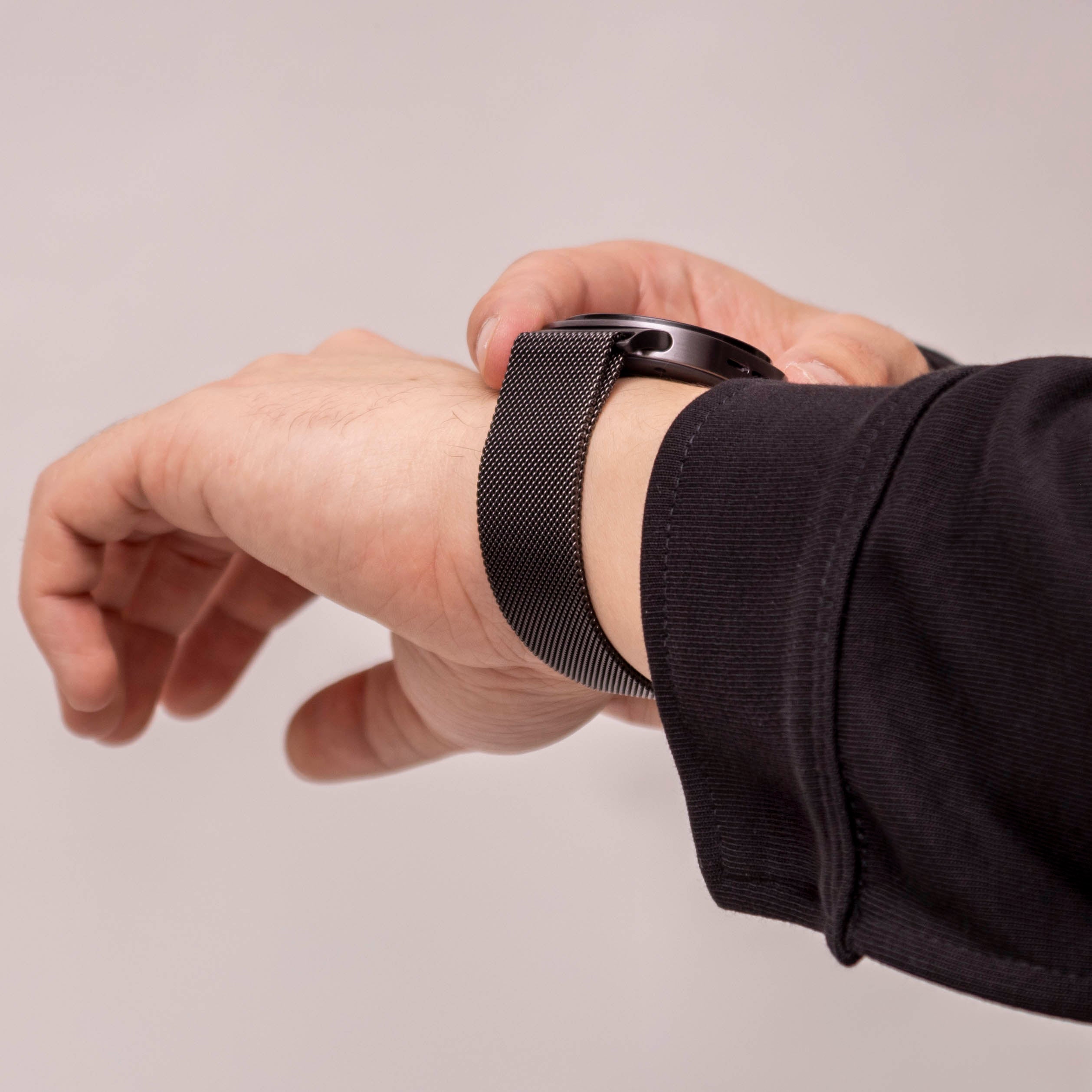 Correa milanesa Samsung Galaxy Watch 8 Classic (negro)