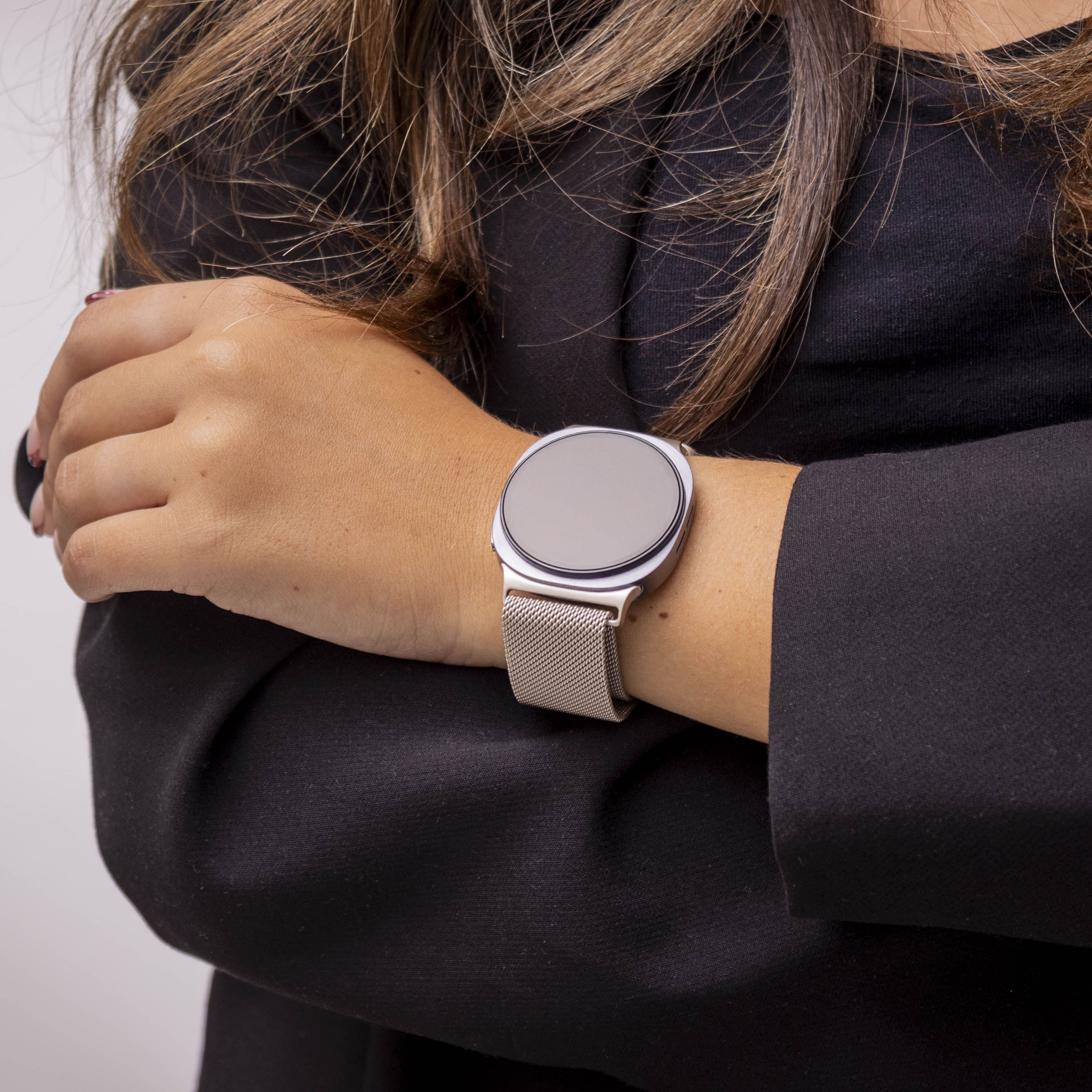 Correa milanesa Samsung Galaxy Watch 8 - 44mm (blanco estrella)