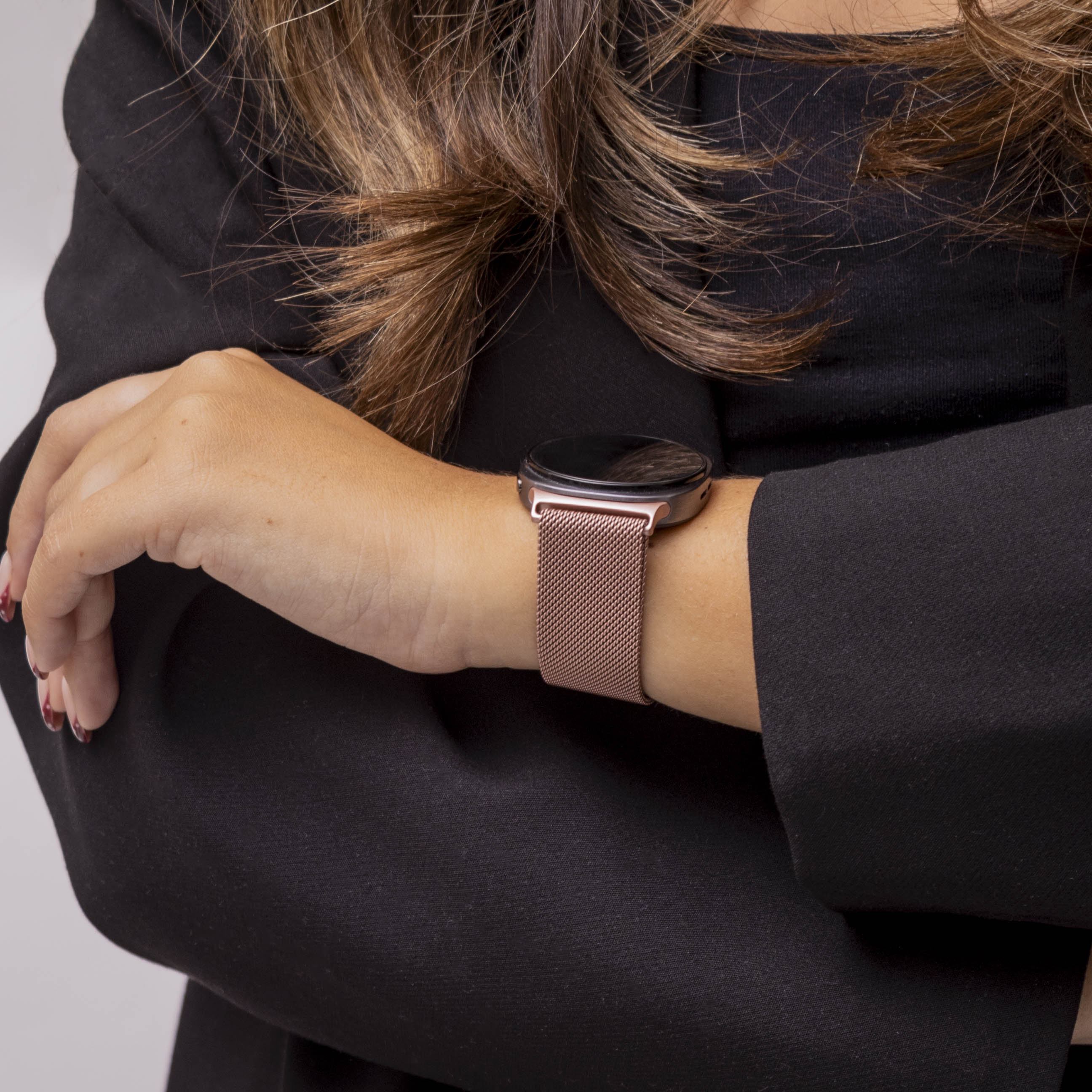 Correa milanesa Samsung Galaxy Watch 8 - 44mm (rosa rosado)