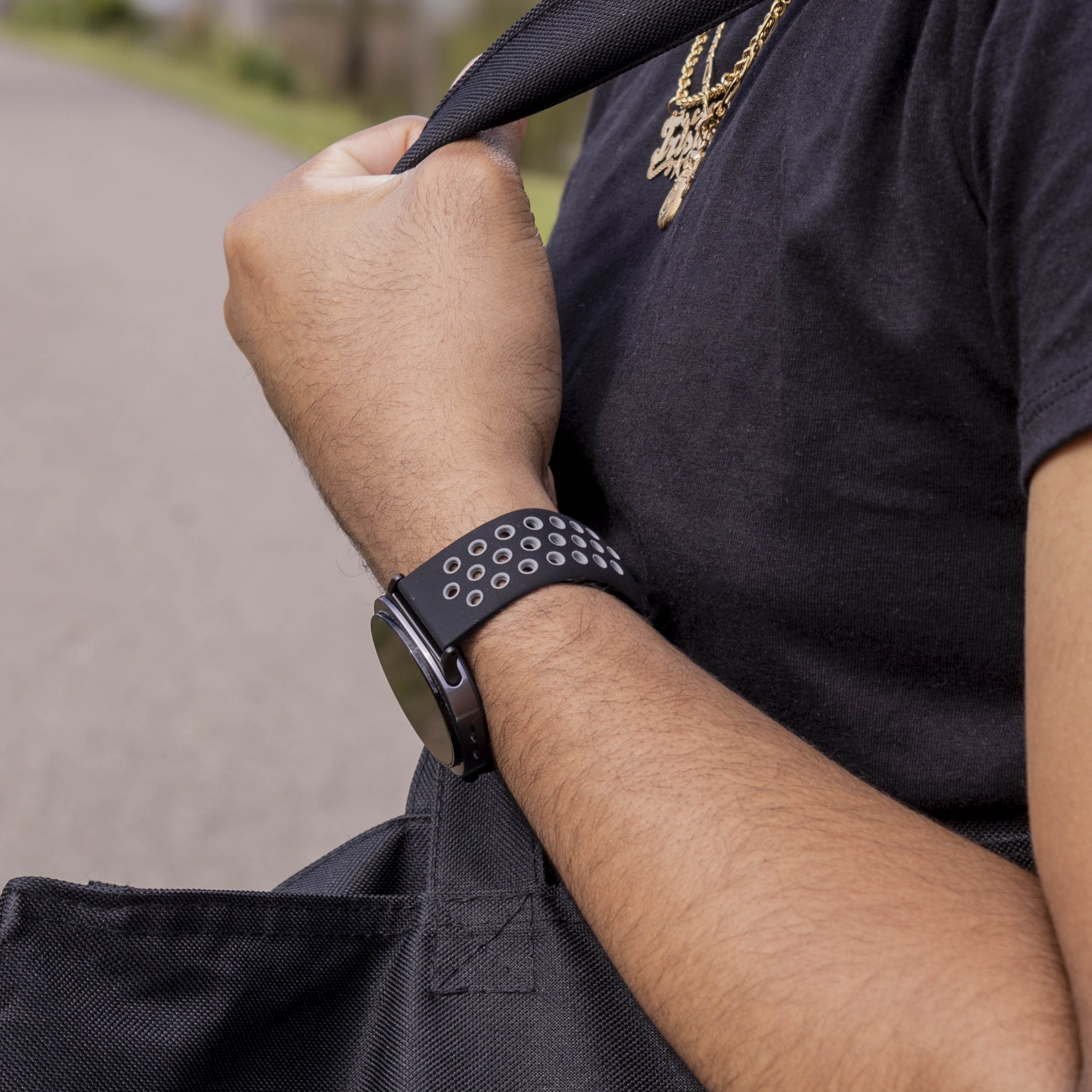 Correa deportiva Samsung Galaxy Watch 8 Classic (negro/gris)