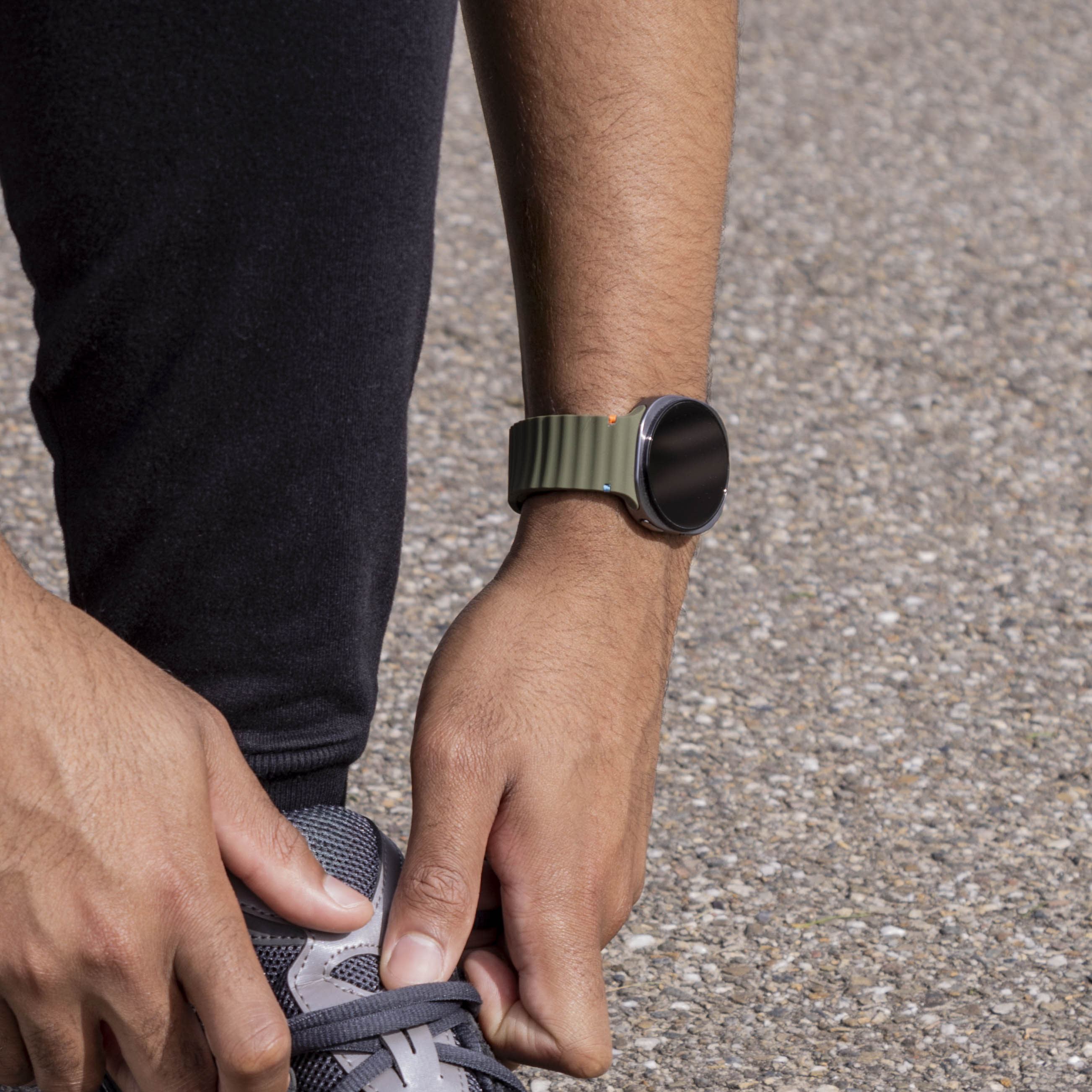 Correa silicona Wave Samsung Galaxy Watch 8 Classic (verde militar)