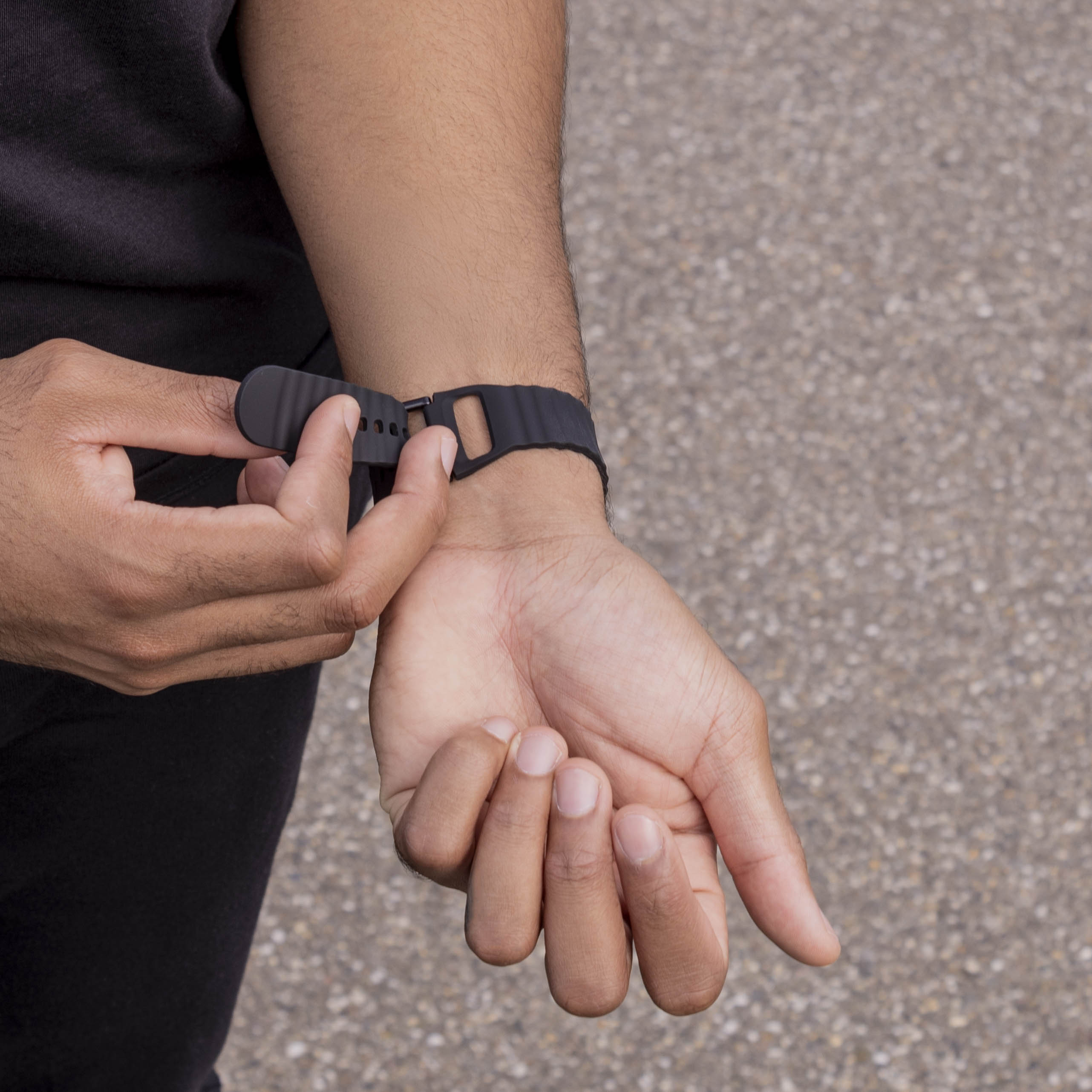 Correa silicona Wave Samsung Galaxy Watch 8 - 44mm (negro)