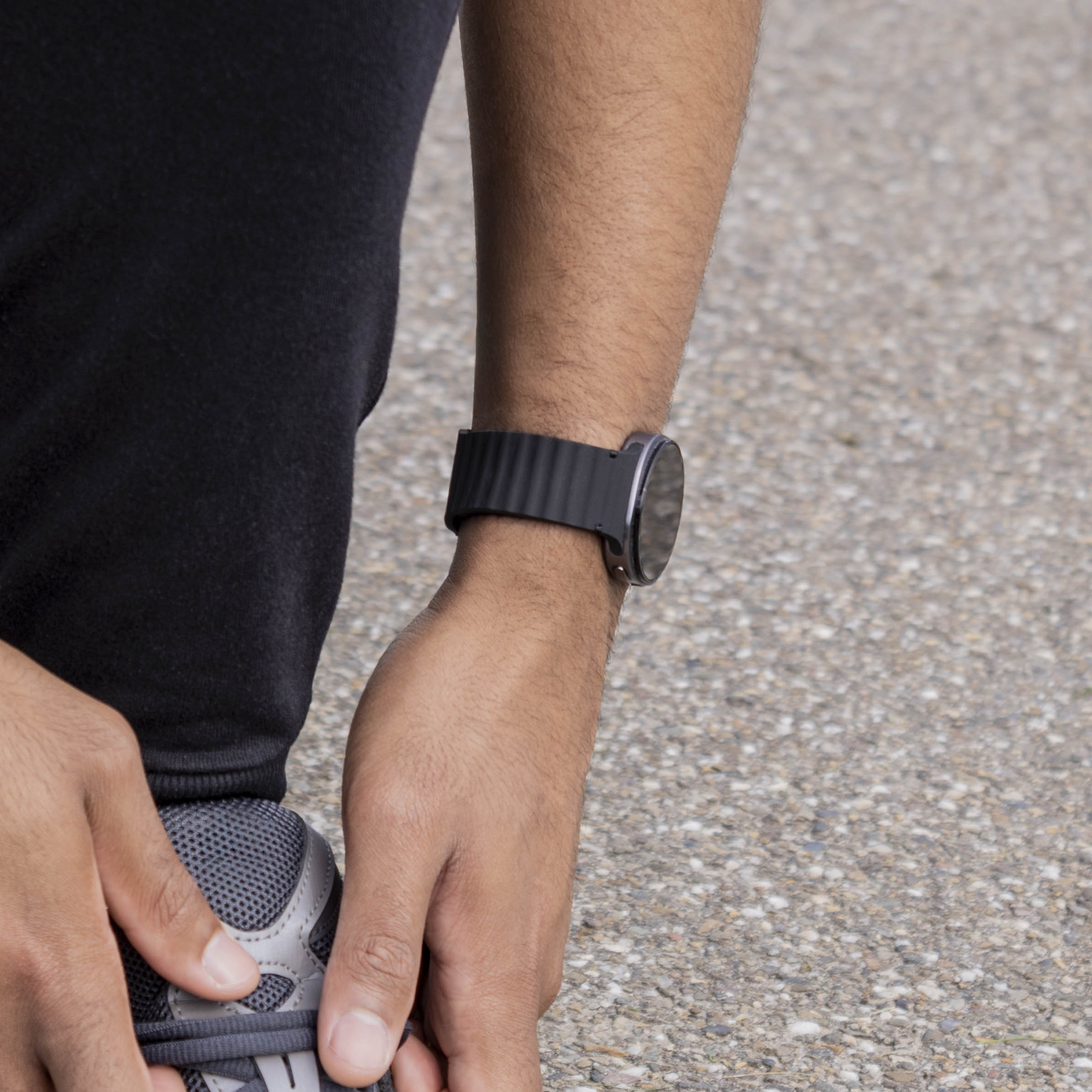 Correa silicona Wave Samsung Galaxy Watch 8 Classic (negro)