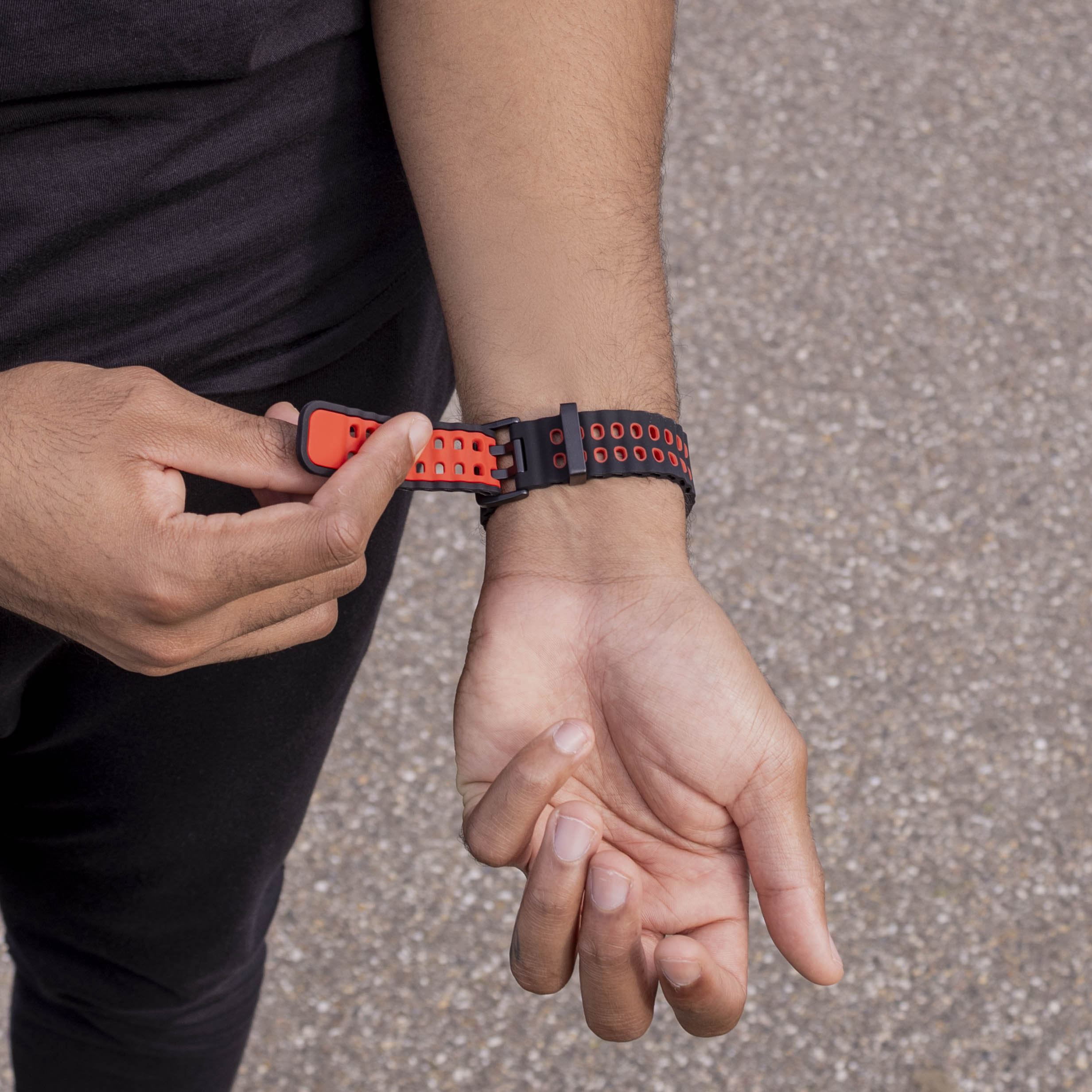 Correa Ocean Samsung Galaxy Watch 8 - 40mm (negro/rojo)