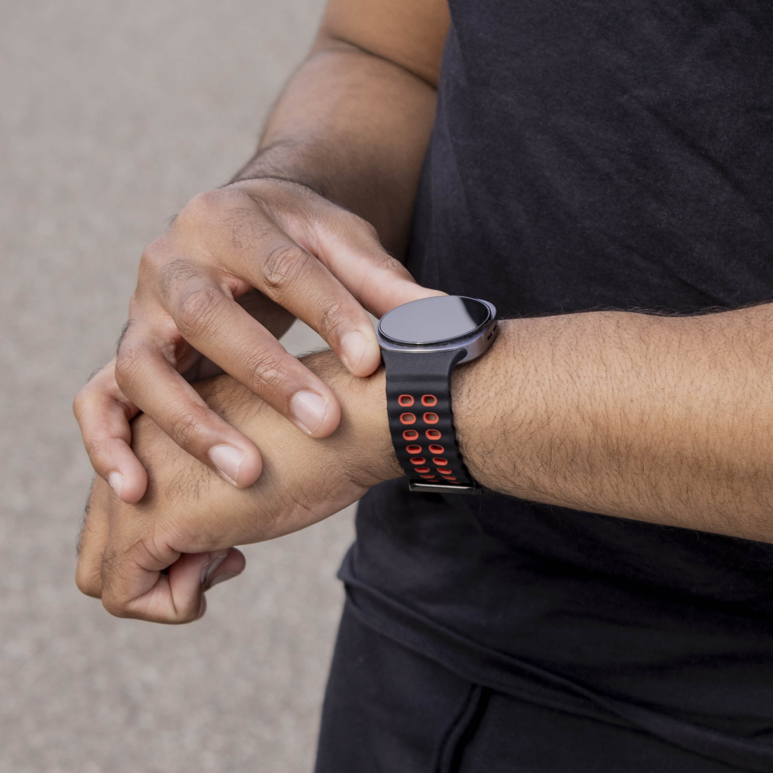 Correa Ocean Samsung Galaxy Watch 8 - 40mm (negro/rojo)