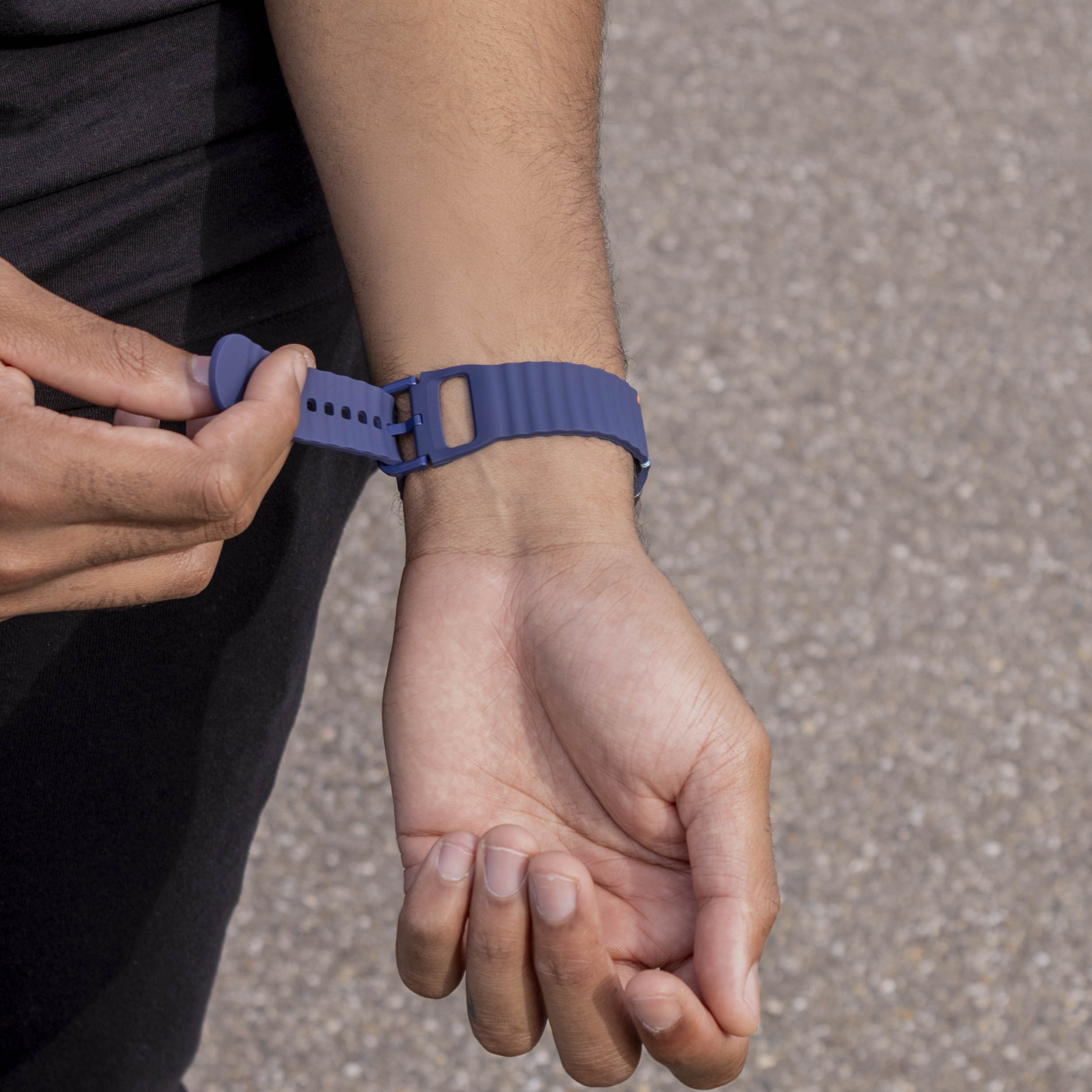 Correa silicona Wave Samsung Galaxy Watch 8 Classic (azul oscuro)