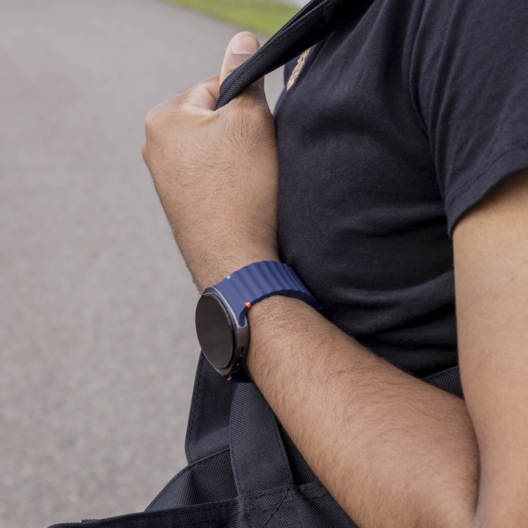 Correa silicona Wave Samsung Galaxy Watch 8 Classic (azul oscuro)